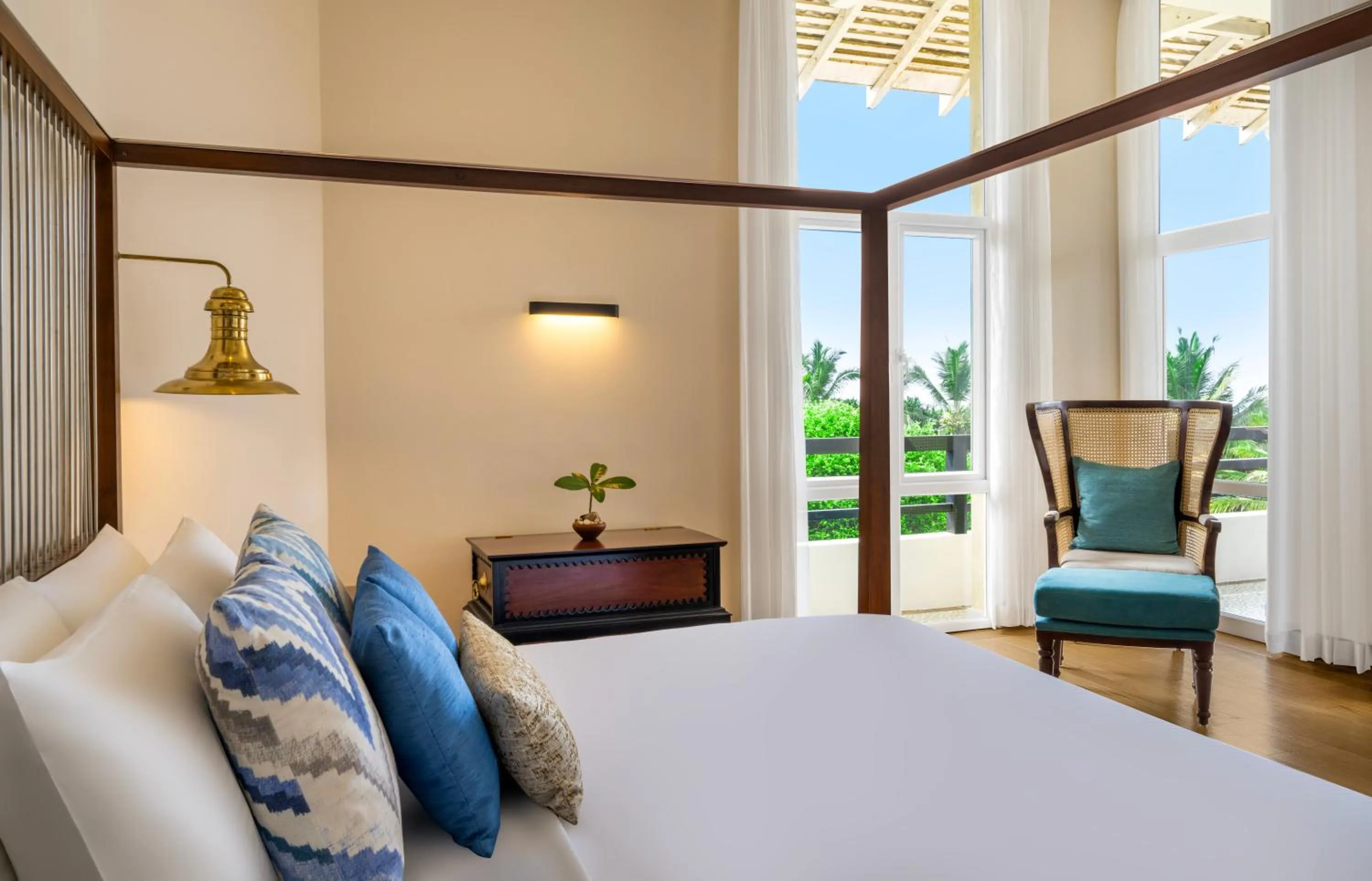 View (from property/room), Bed in Heritance Ahungalla