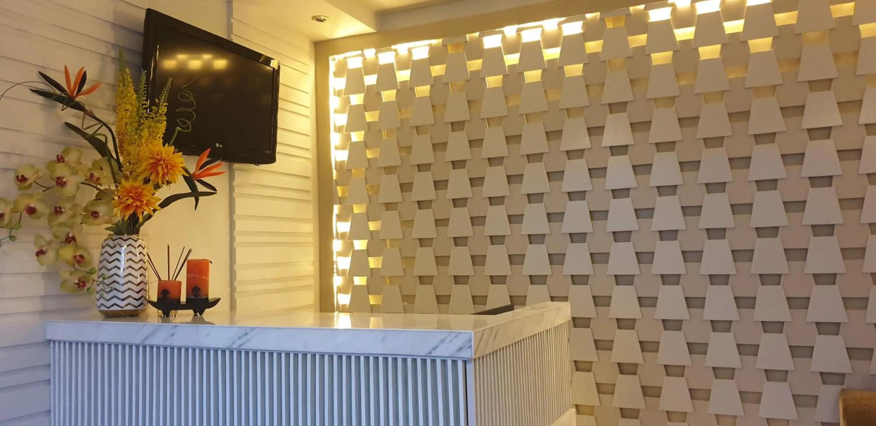 Living room in RNR Suites