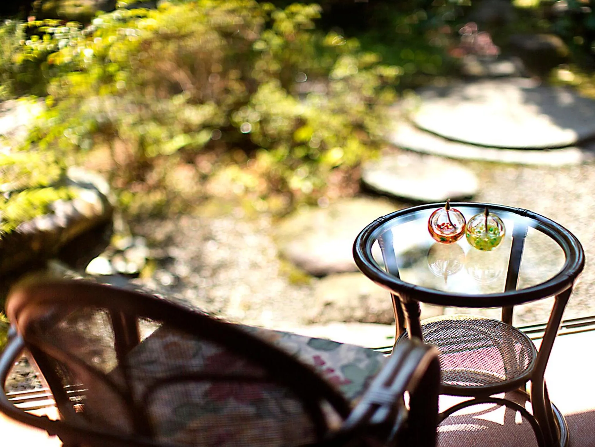 Seating area in Nanten-En
