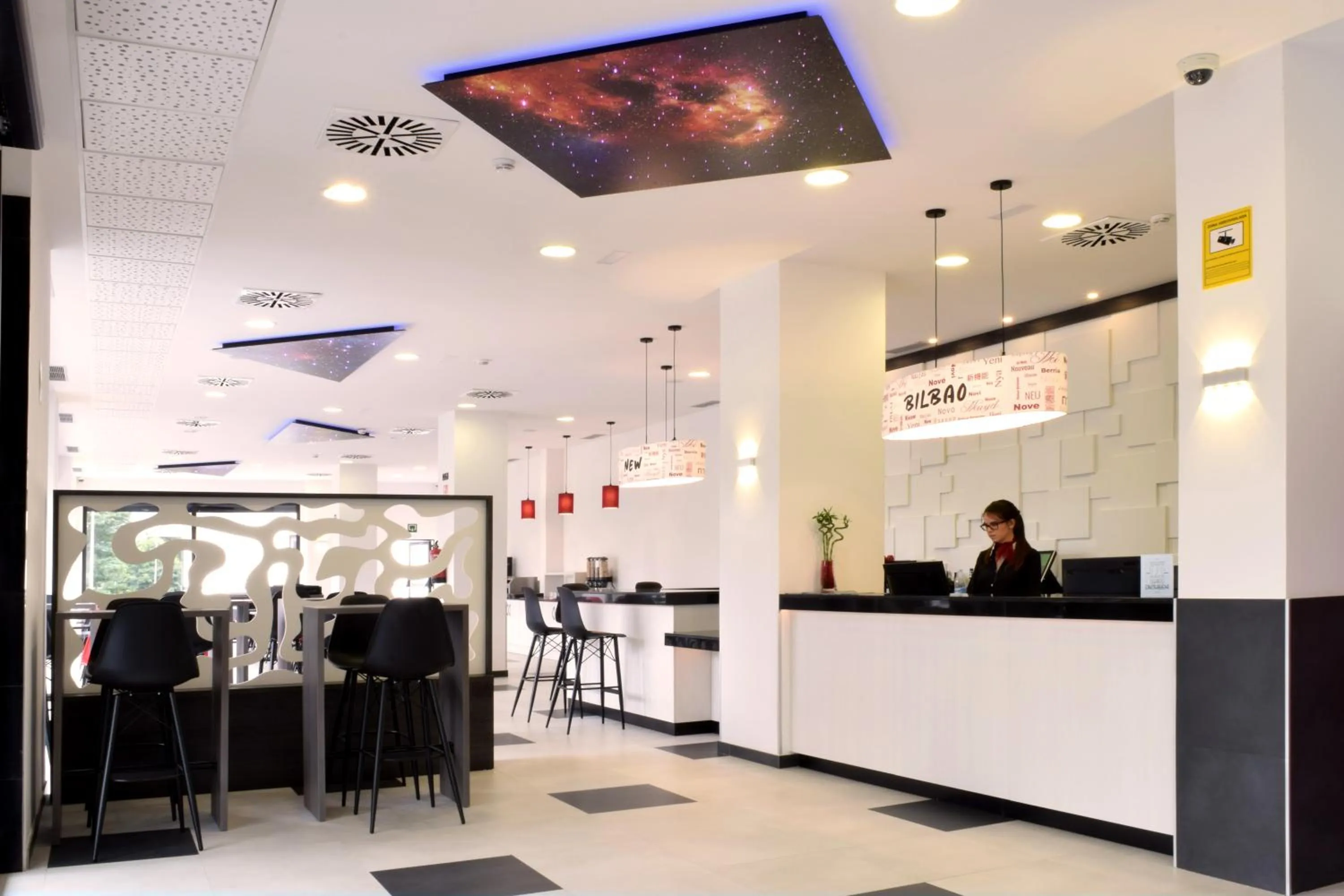 Lobby or reception in Hotel New Bilbao Airport