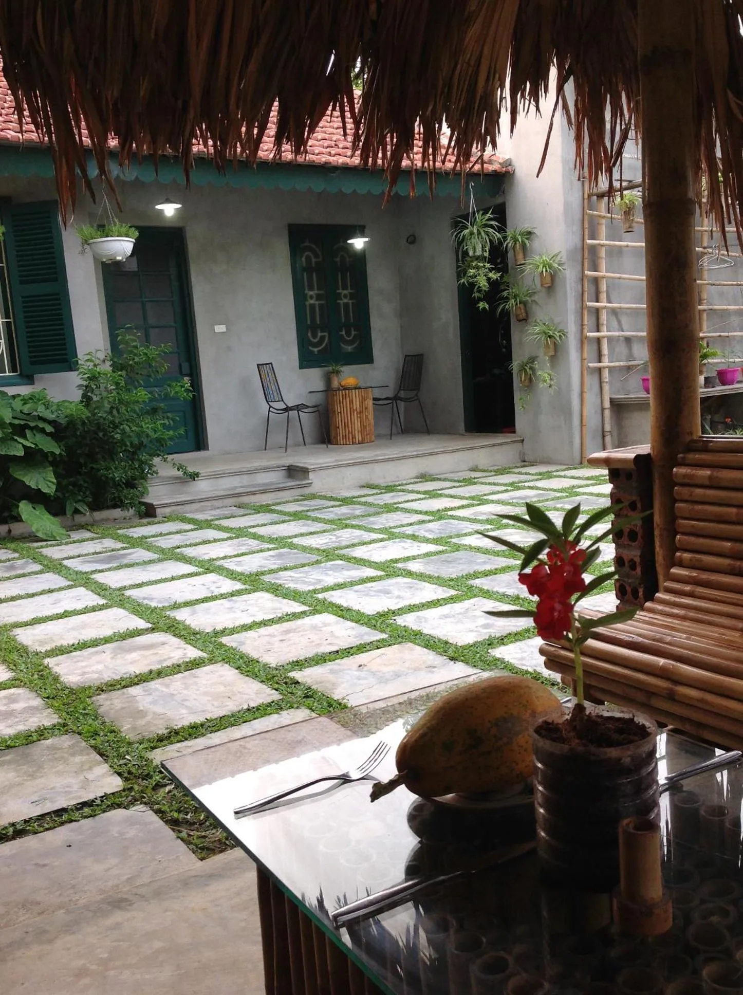 Patio in Tam Coc Eco House