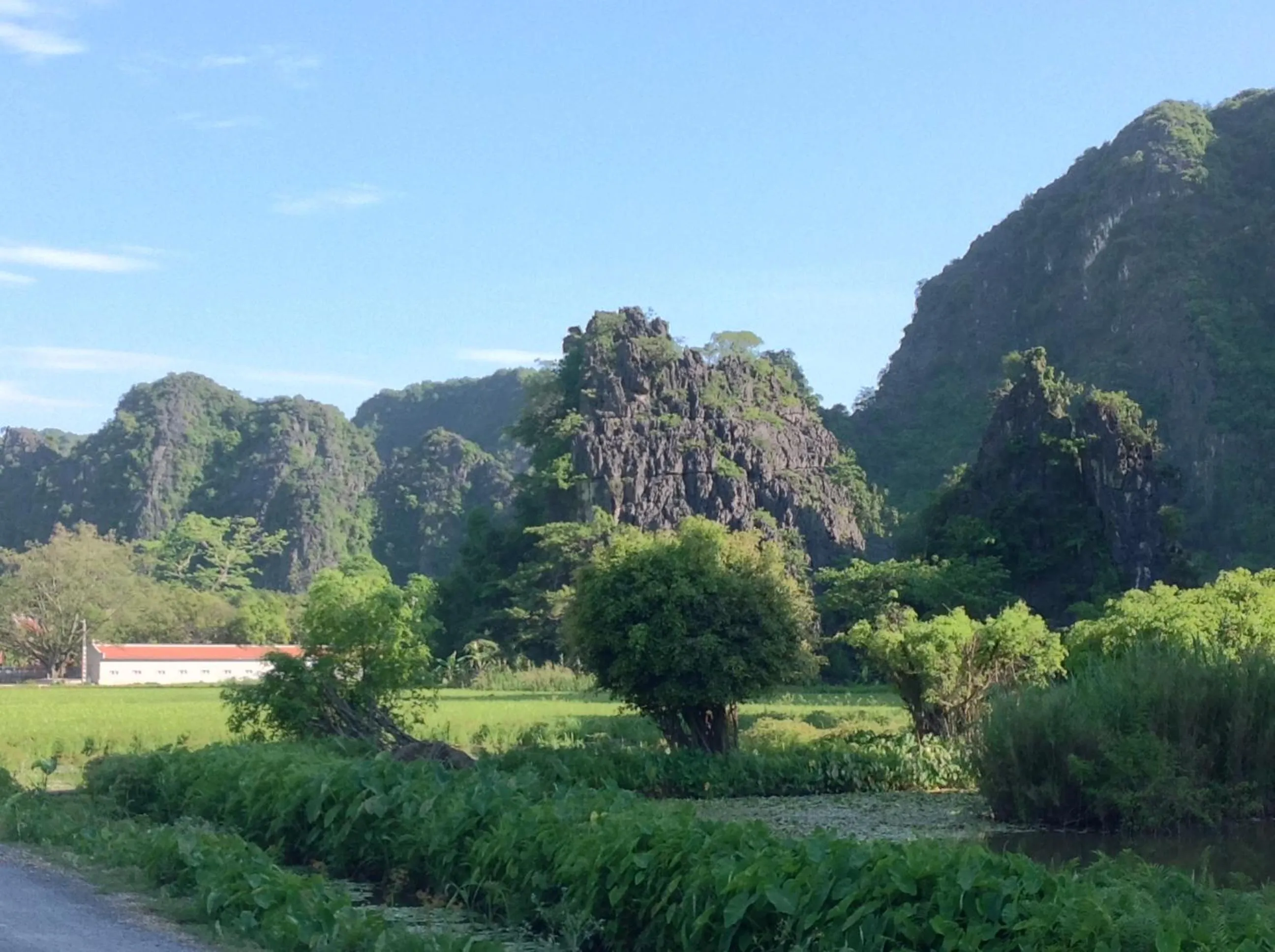 Natural landscape in Tam Coc Eco House