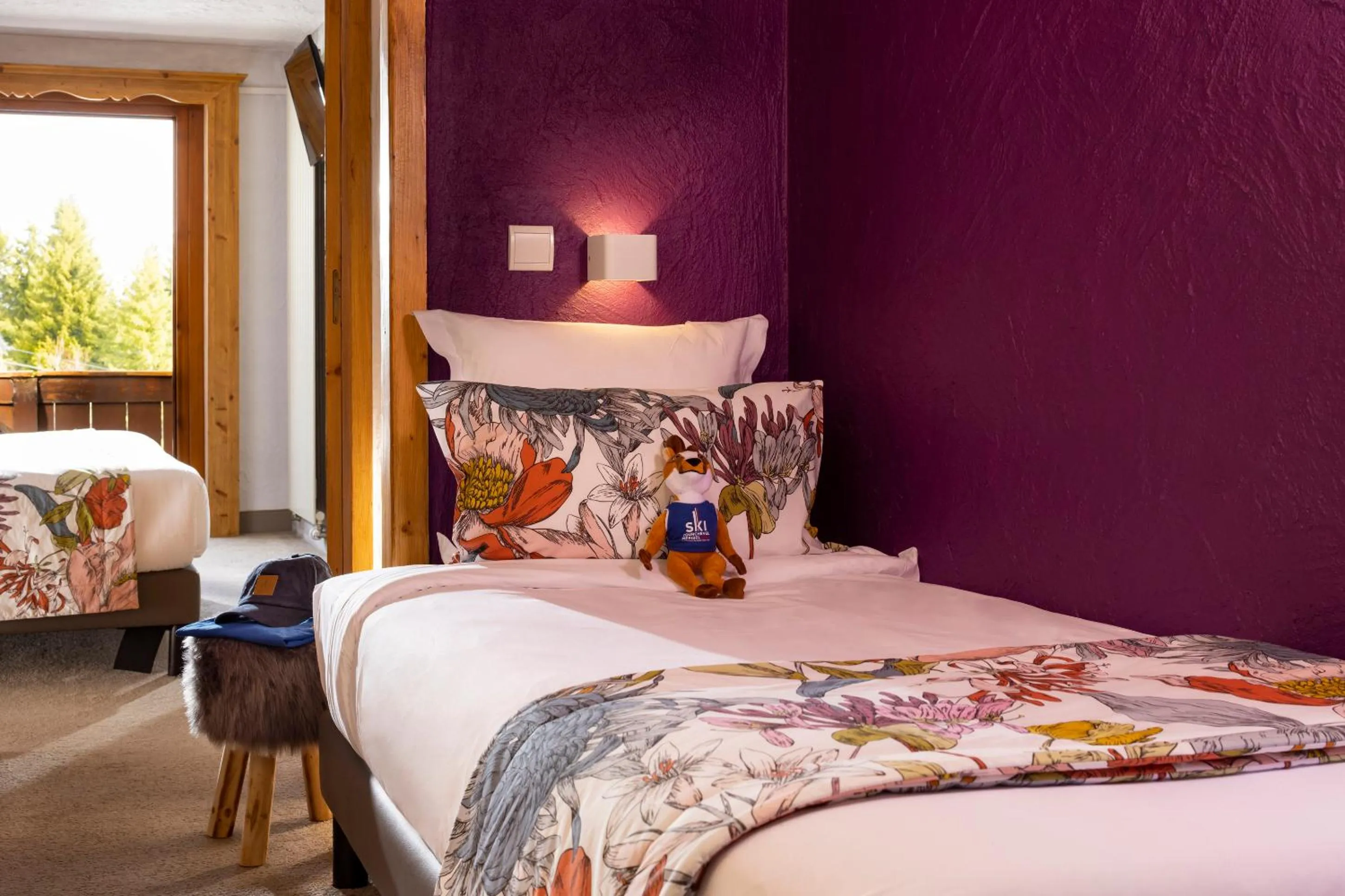 Bed in Hôtel Courcheneige