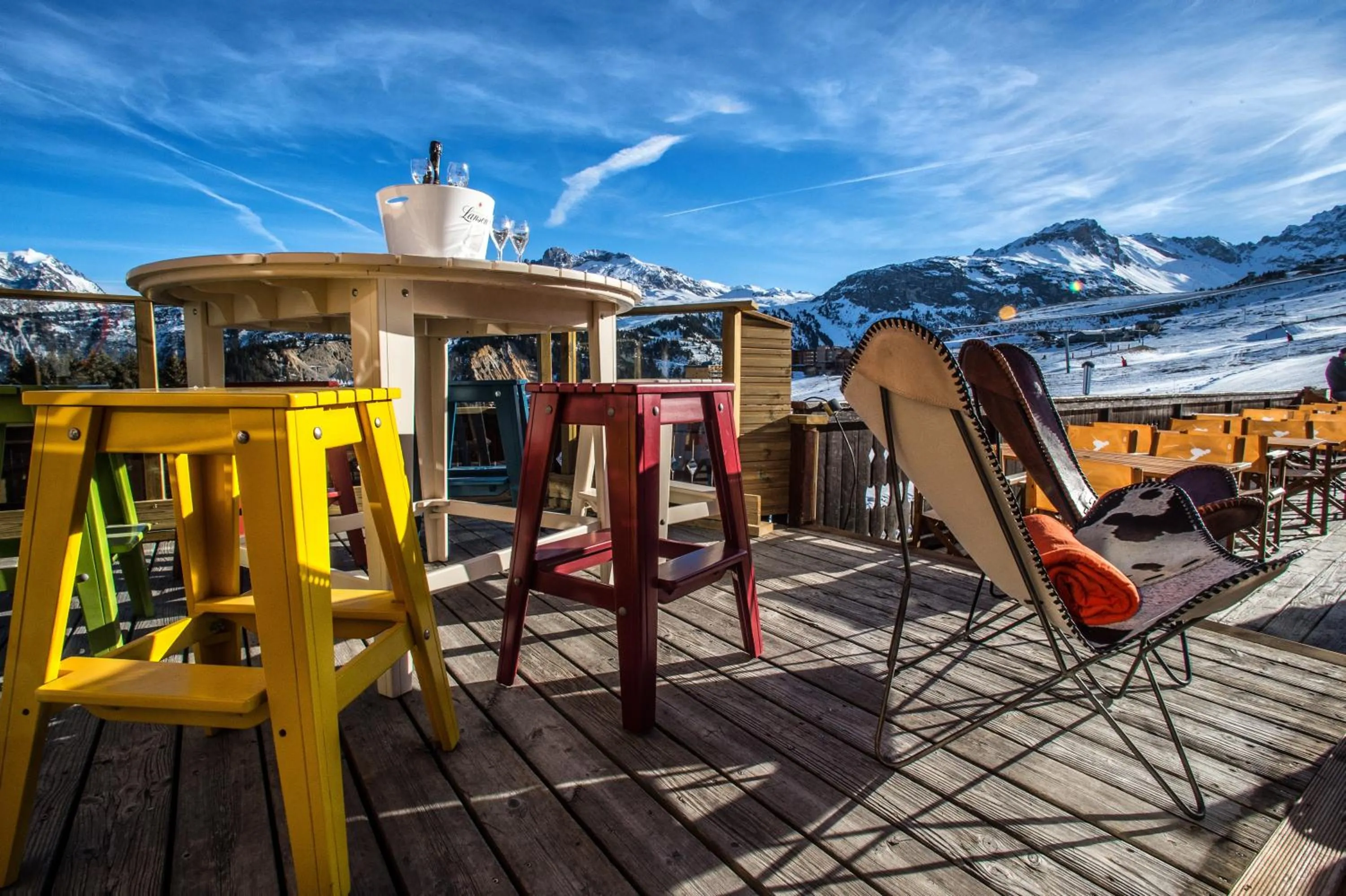 Balcony/Terrace in Hôtel Courcheneige