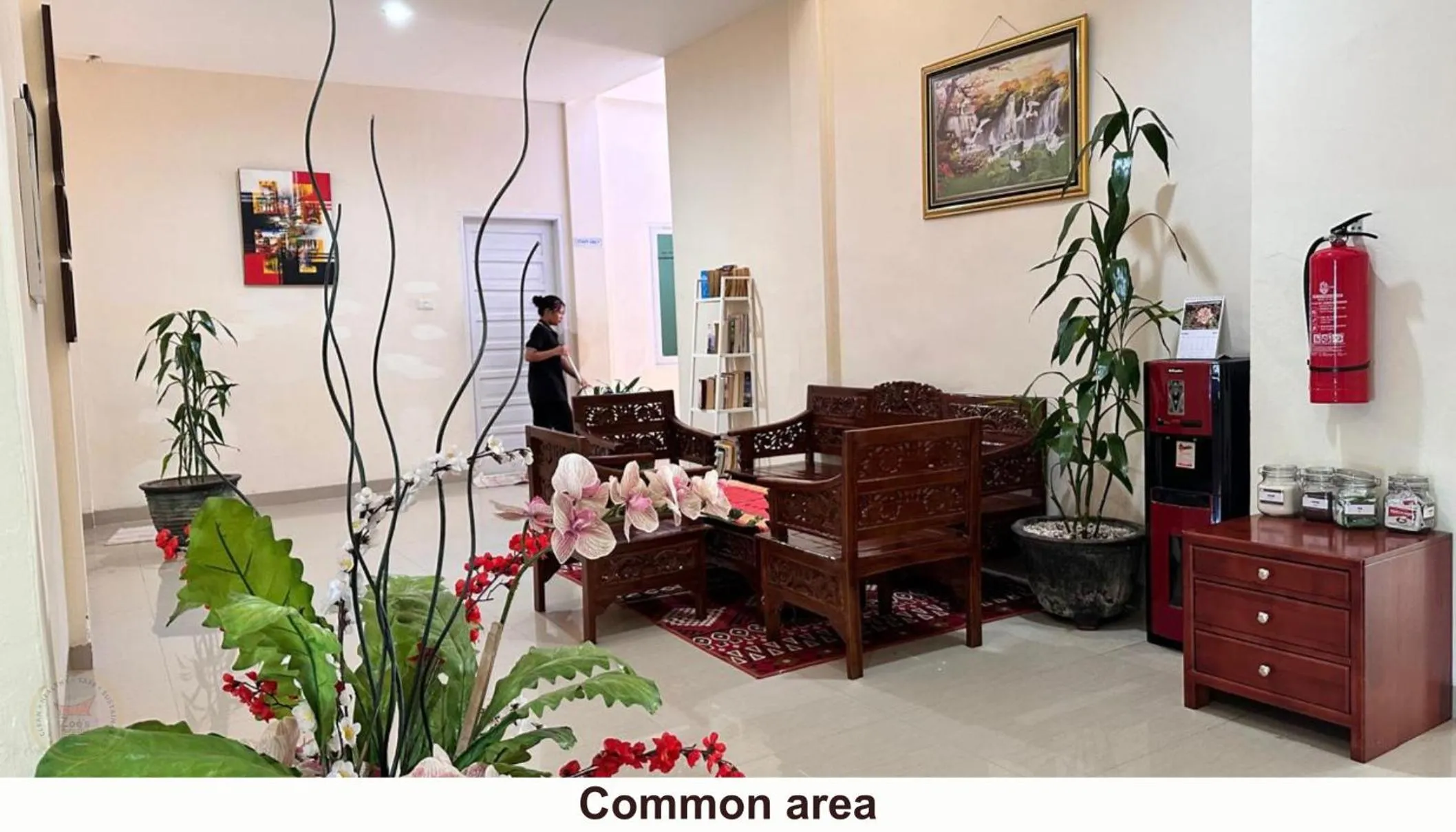 Seating area in Zoé’s Paradise Waterfront Hotel