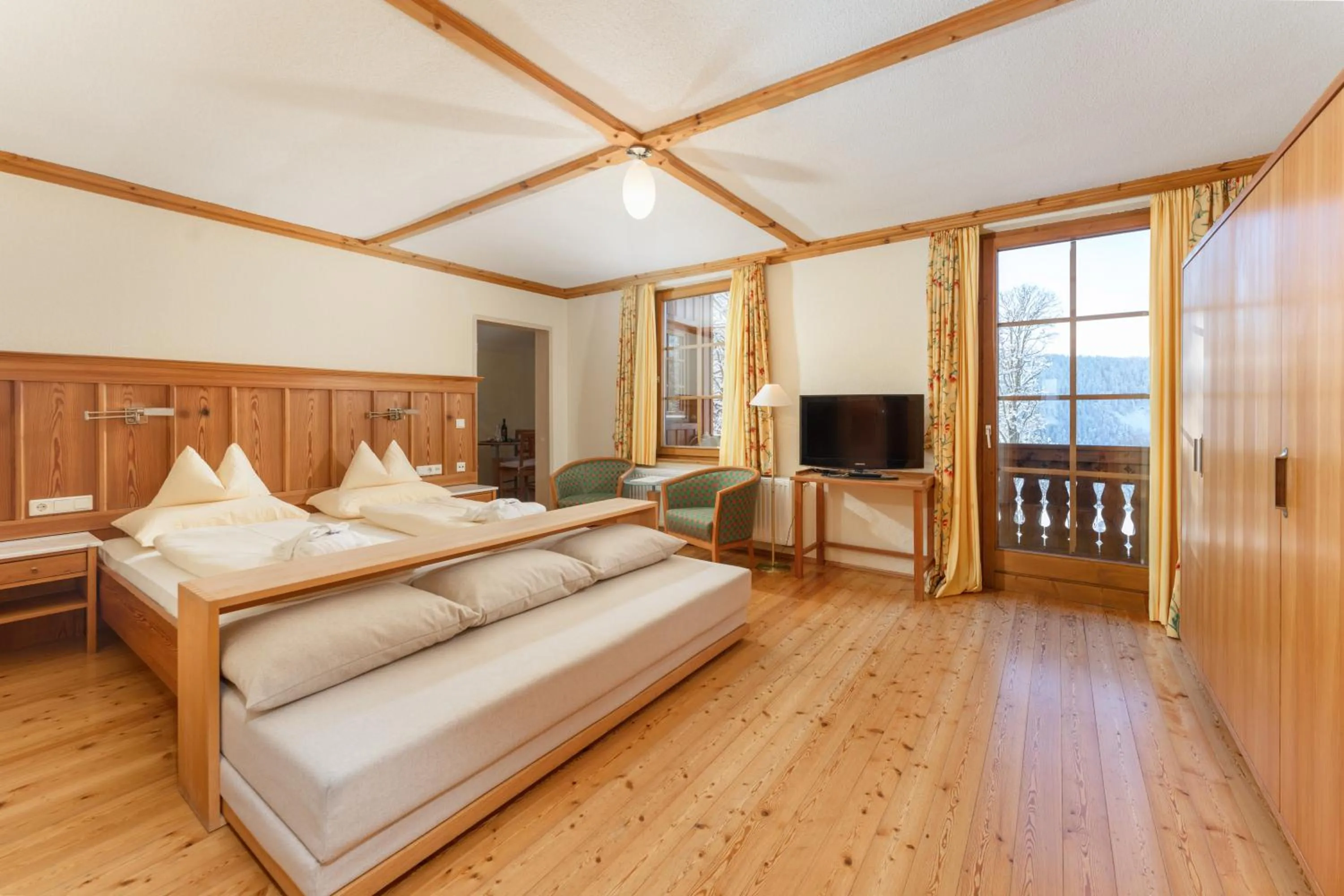 Bed in Hotel Ramsauhof Pool & Wellness Breakfast & Light Dinner Buffet