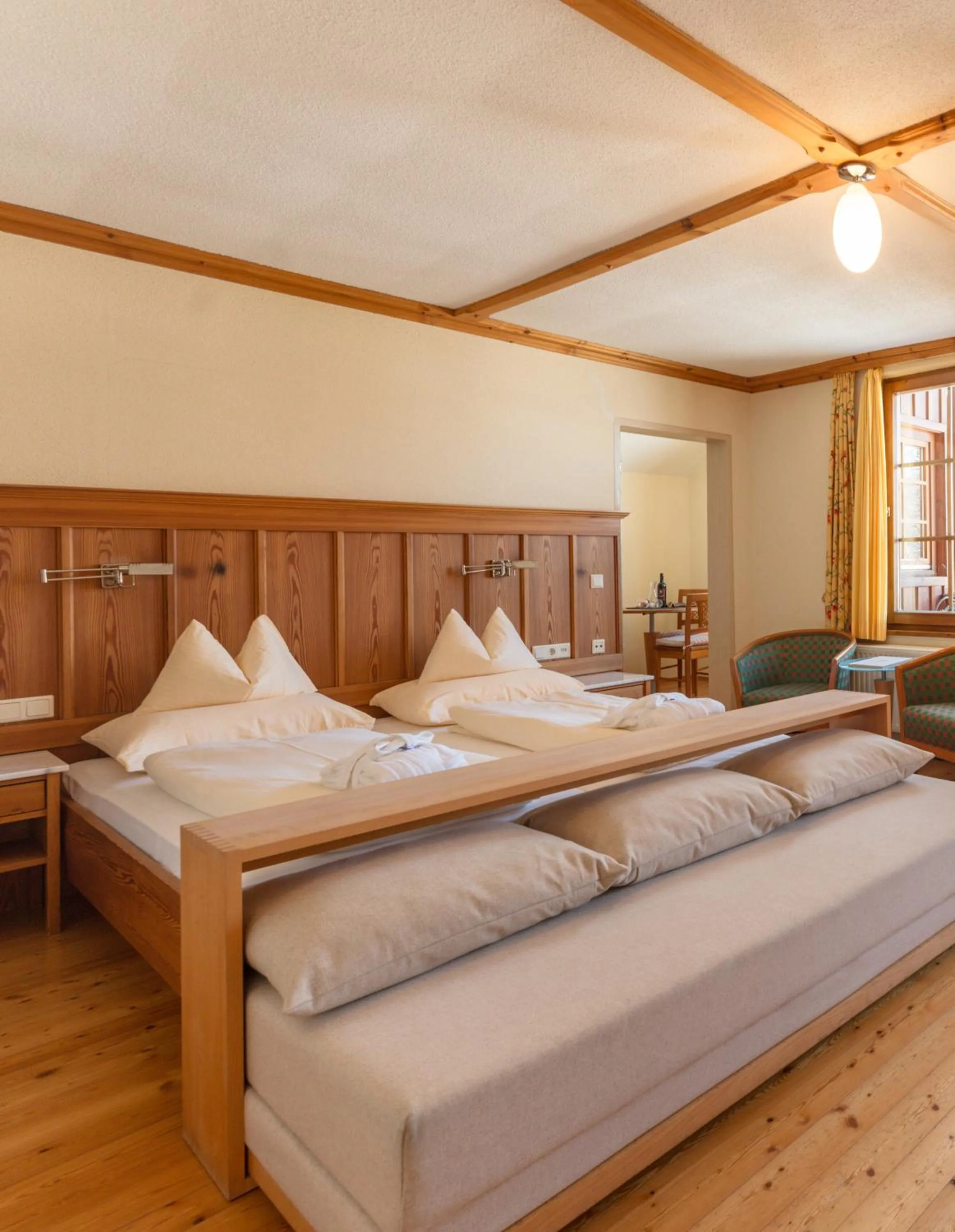 Bed in Hotel Ramsauhof Pool & Wellness Breakfast & Light Dinner Buffet