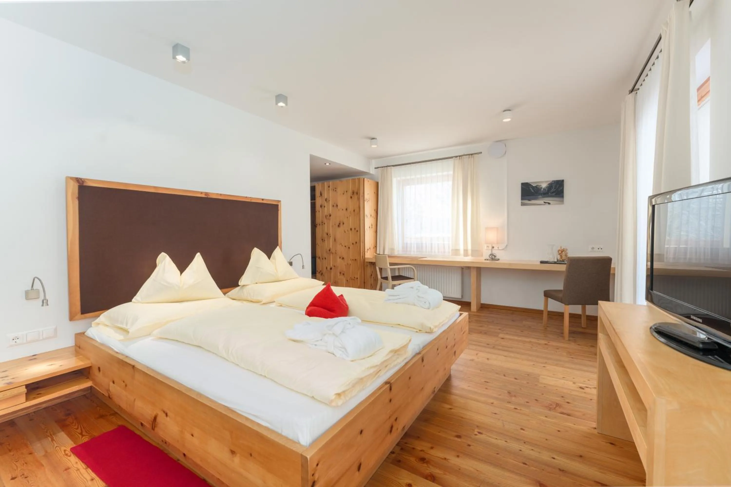 Bed in Hotel Ramsauhof Pool & Wellness Breakfast & Light Dinner Buffet