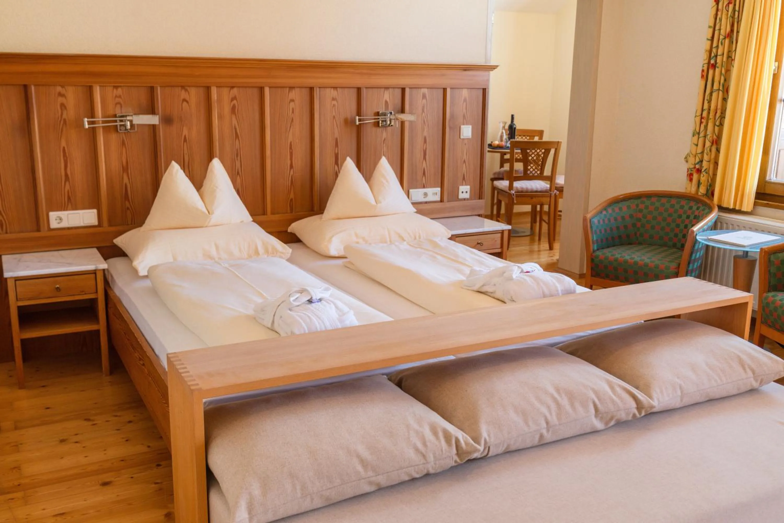 Bed in Hotel Ramsauhof Pool & Wellness Breakfast & Light Dinner Buffet