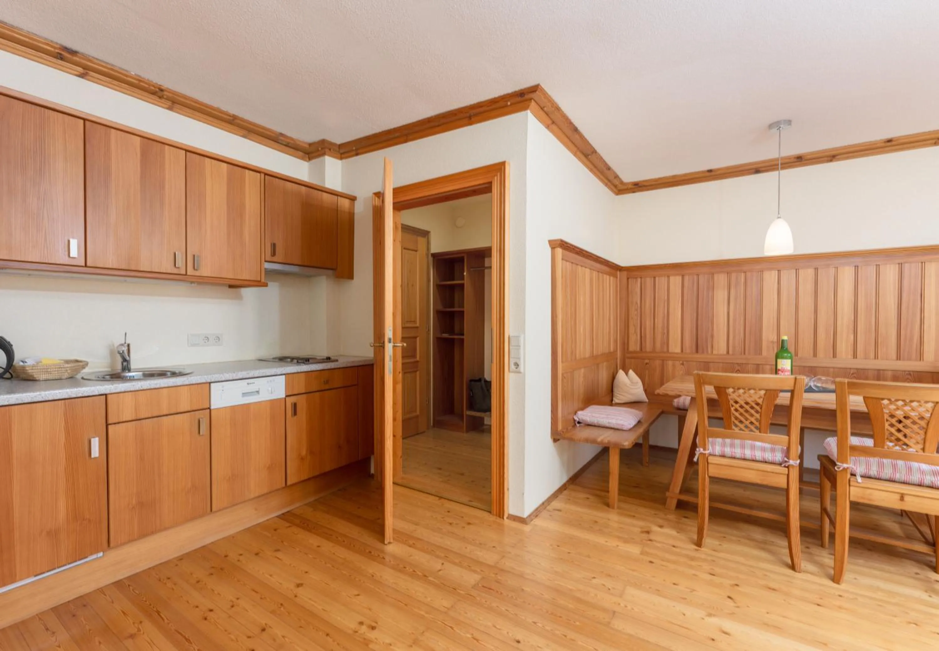 Kitchen or kitchenette in Hotel Ramsauhof Pool & Wellness Breakfast & Light Dinner Buffet