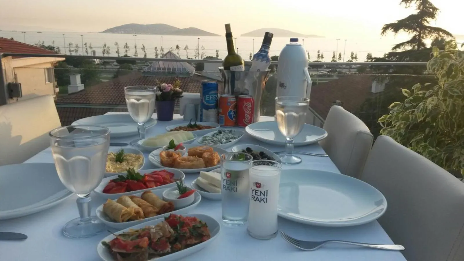Food close-up in dragos island hotel