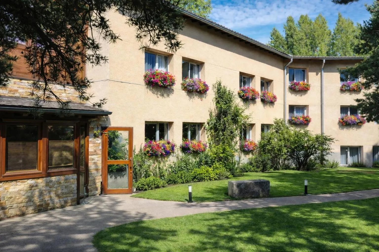 Property building in Logis Hotel Le Lac