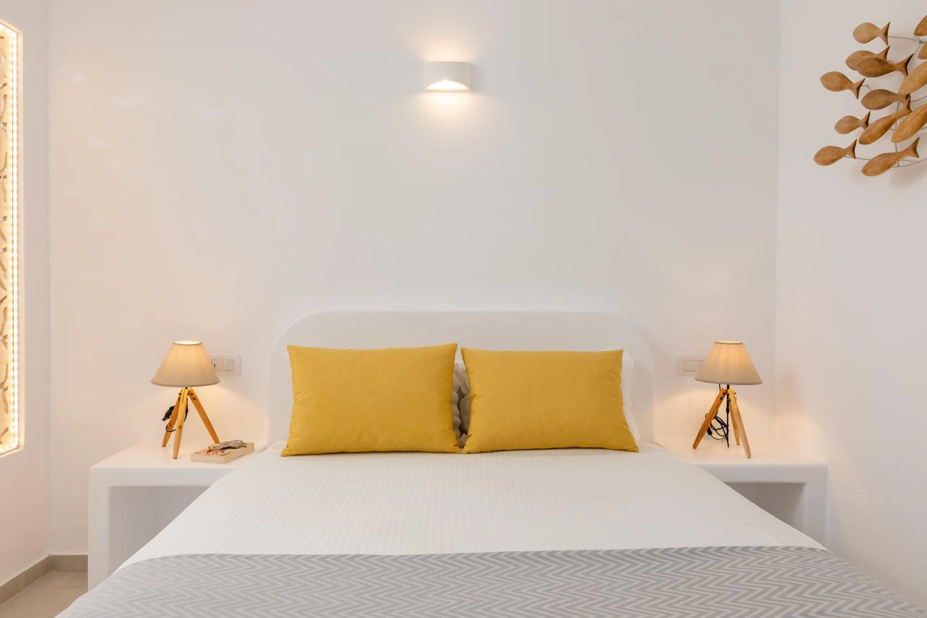 Bed in Nikolas Hotel