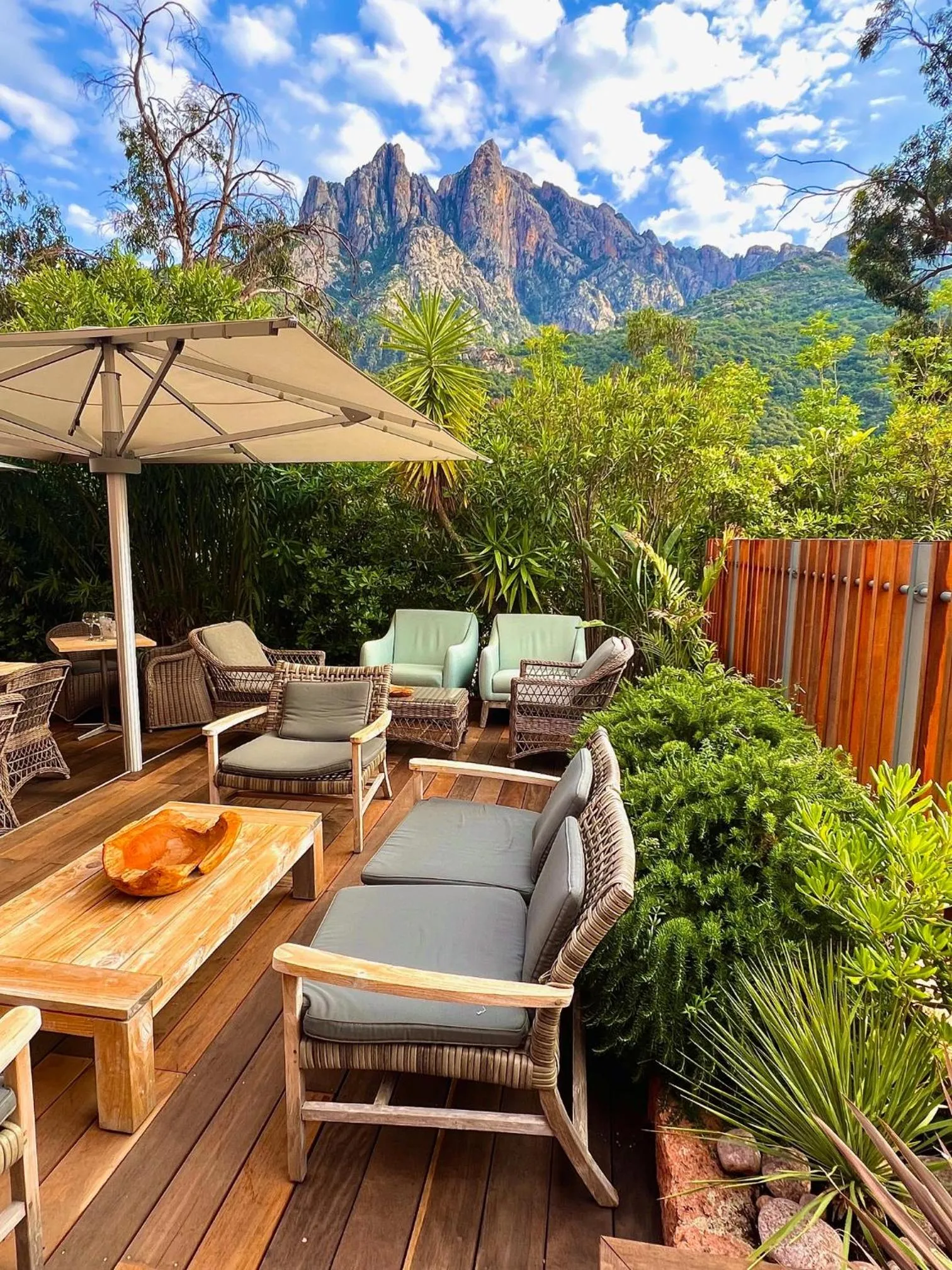 Natural landscape in Logis Hotel Le Lonca