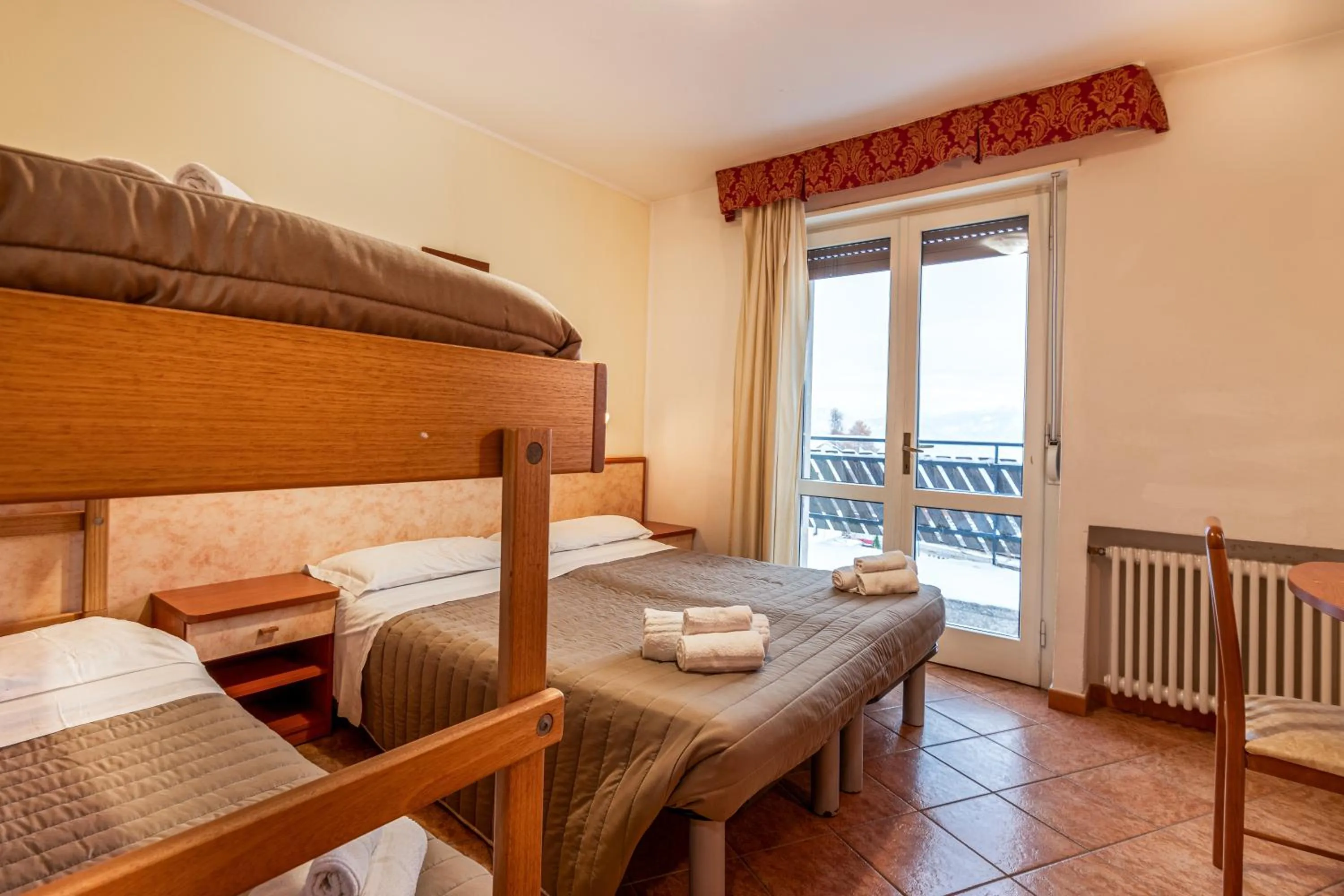 Bed in Hotel Zodiaco & Spa