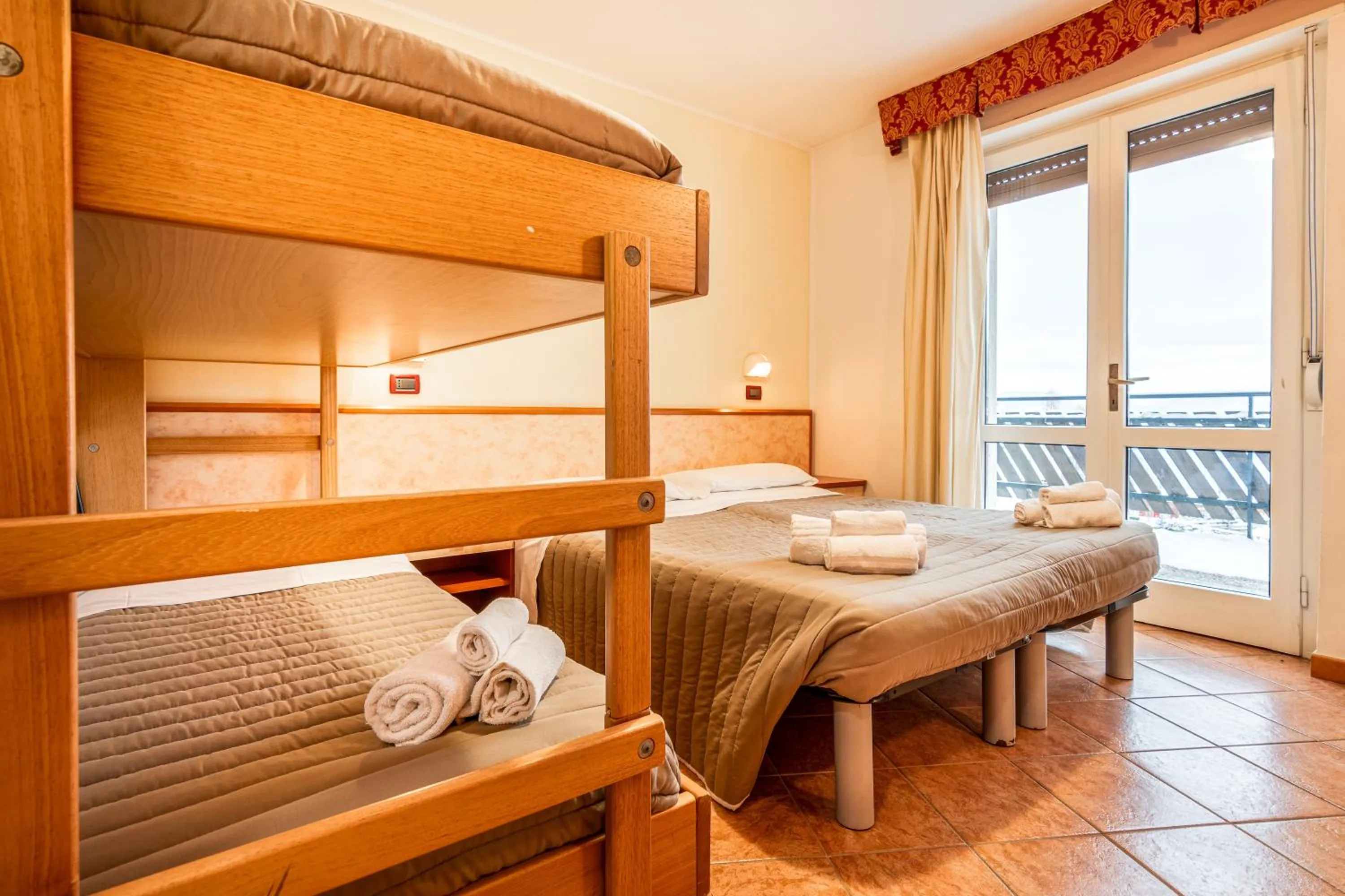 Bed in Hotel Zodiaco & Spa