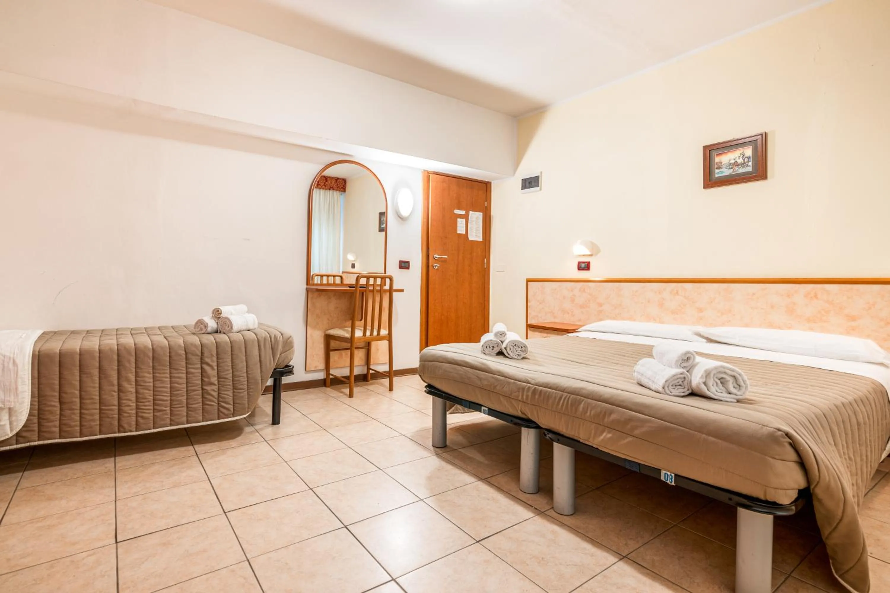 Bedroom, Bed in Hotel Zodiaco & Spa