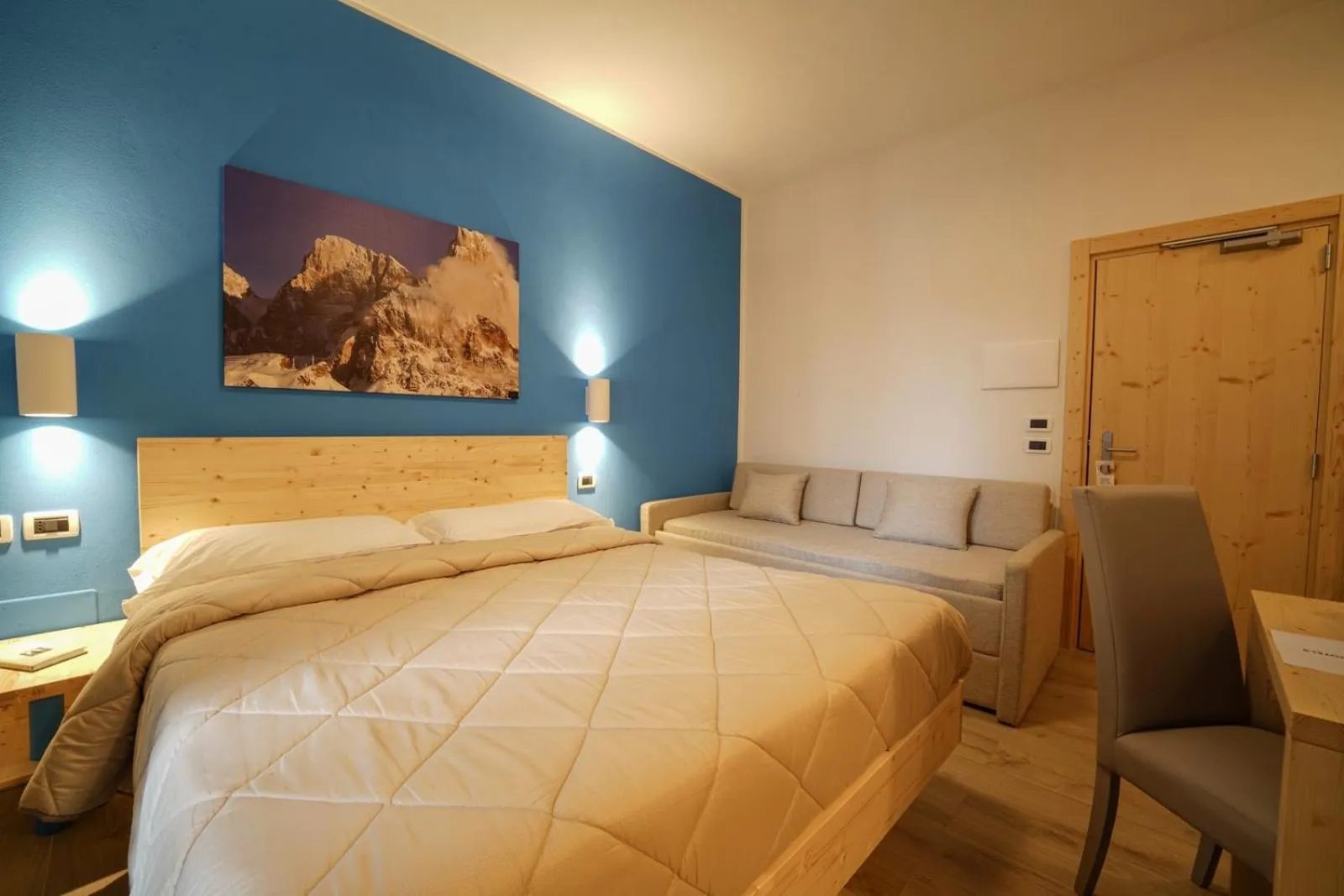 Bed in GH Hotel Monzoni