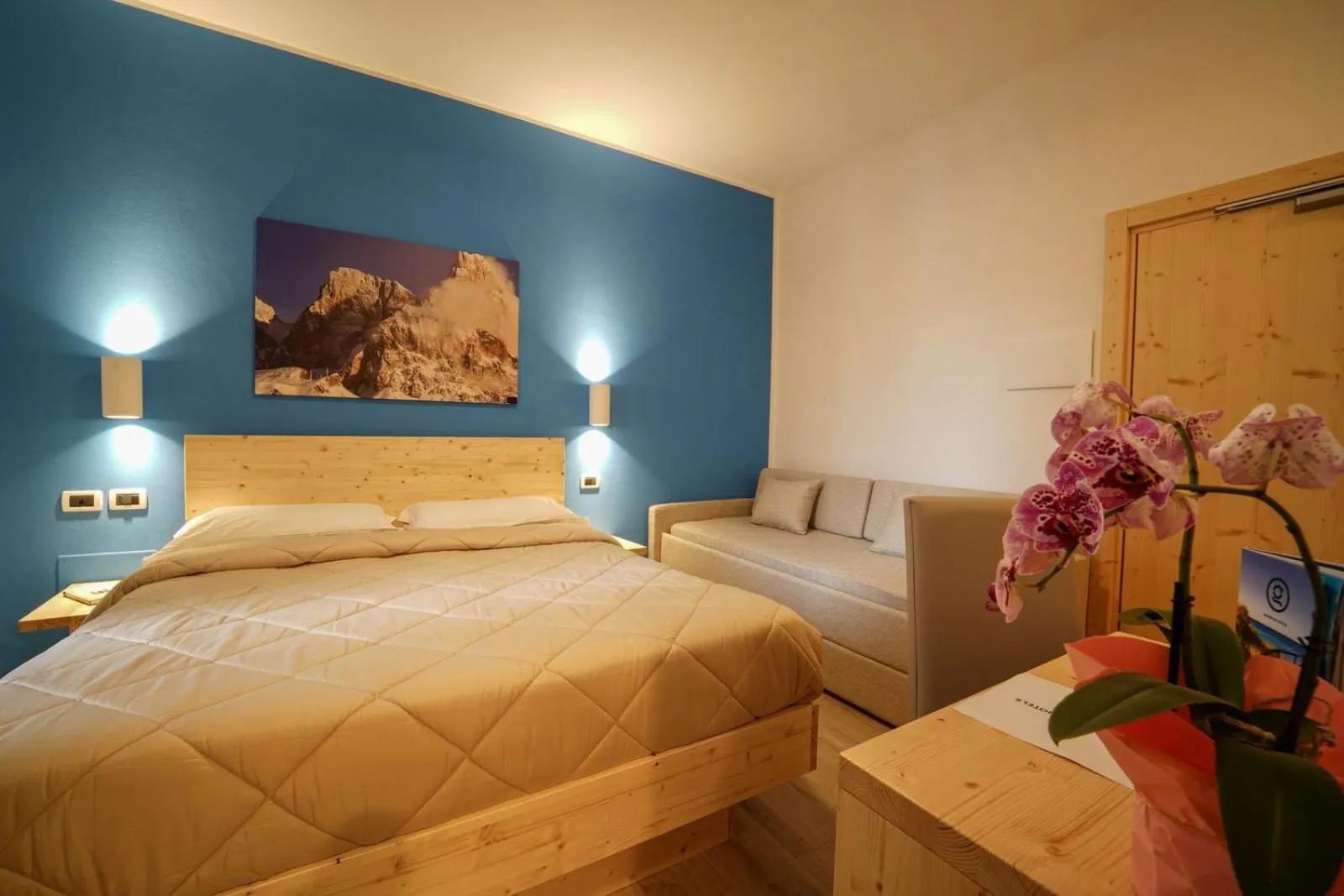 Bed in GH Hotel Monzoni