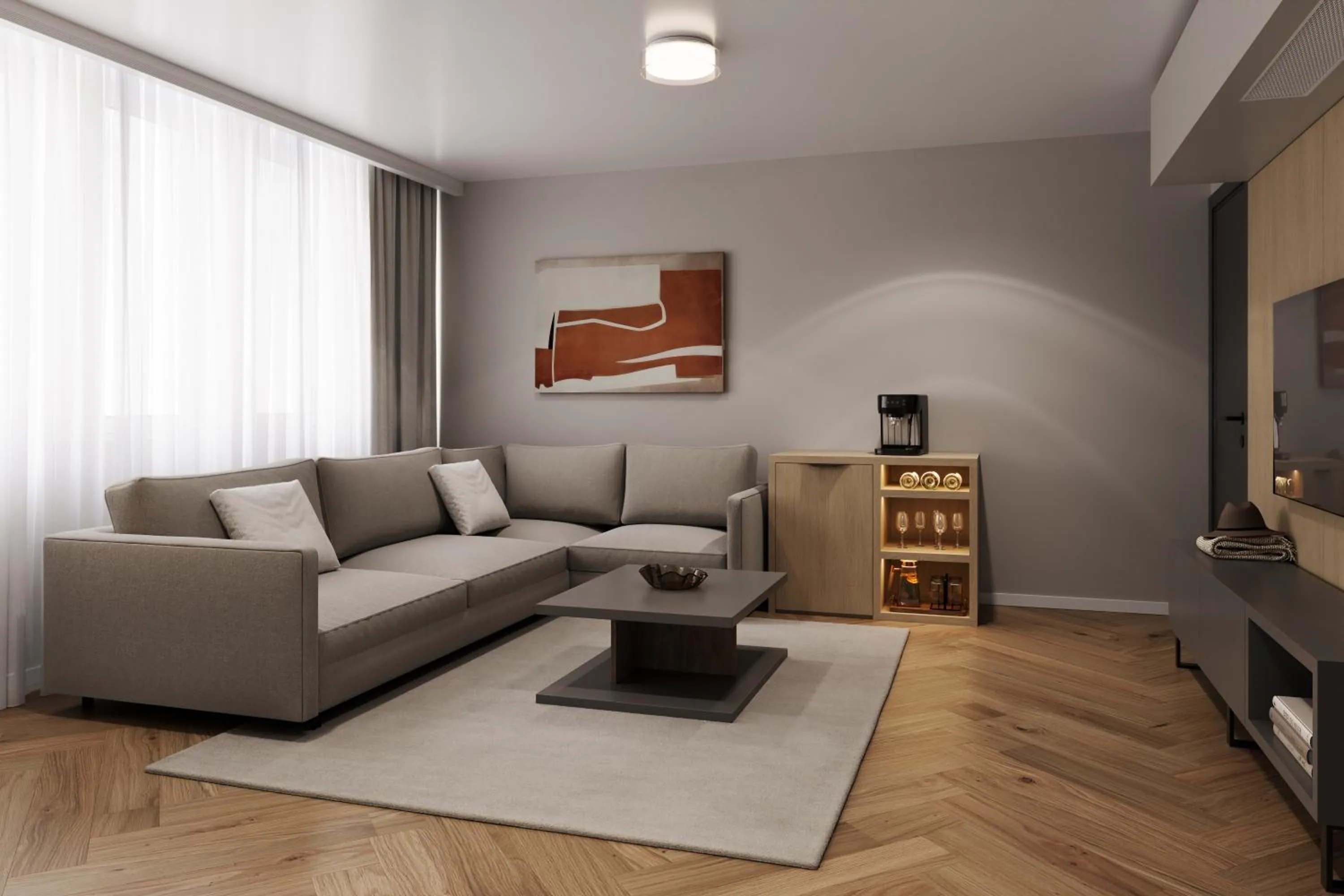 Living room in Tailormade Hotel METROPOL St Gallen