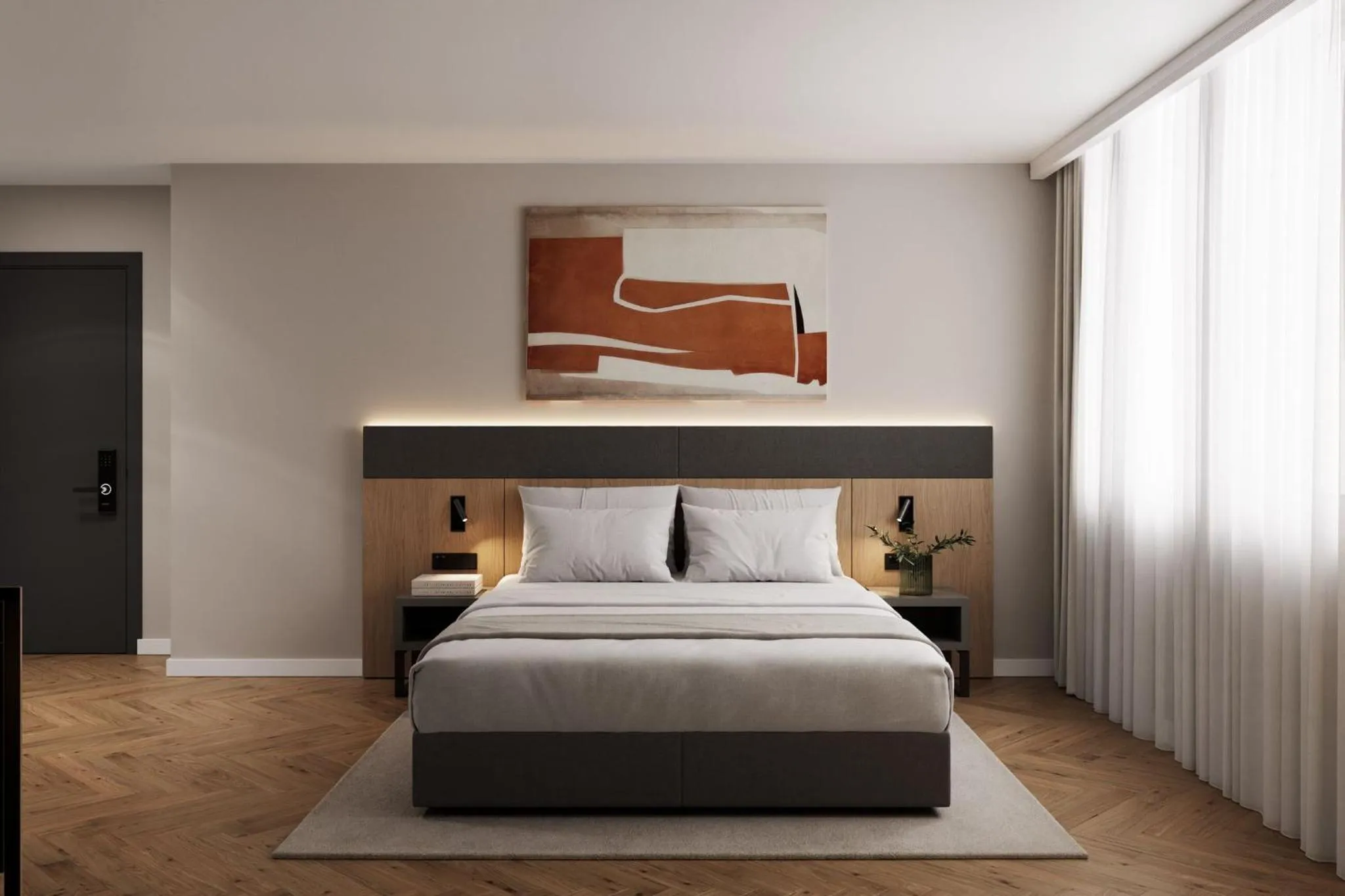 Bed in Tailormade Hotel METROPOL St Gallen