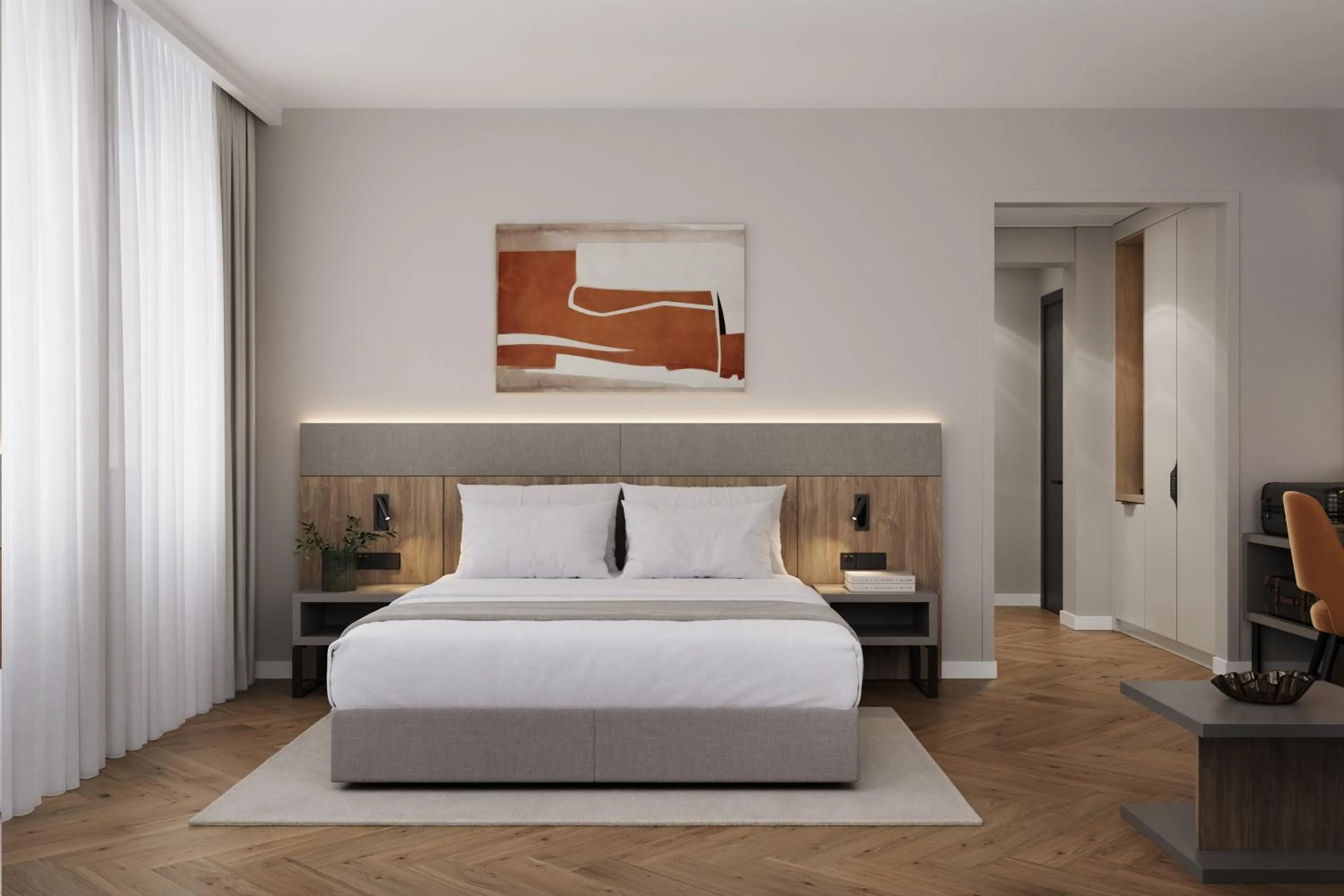 Bed in Tailormade Hotel METROPOL St Gallen