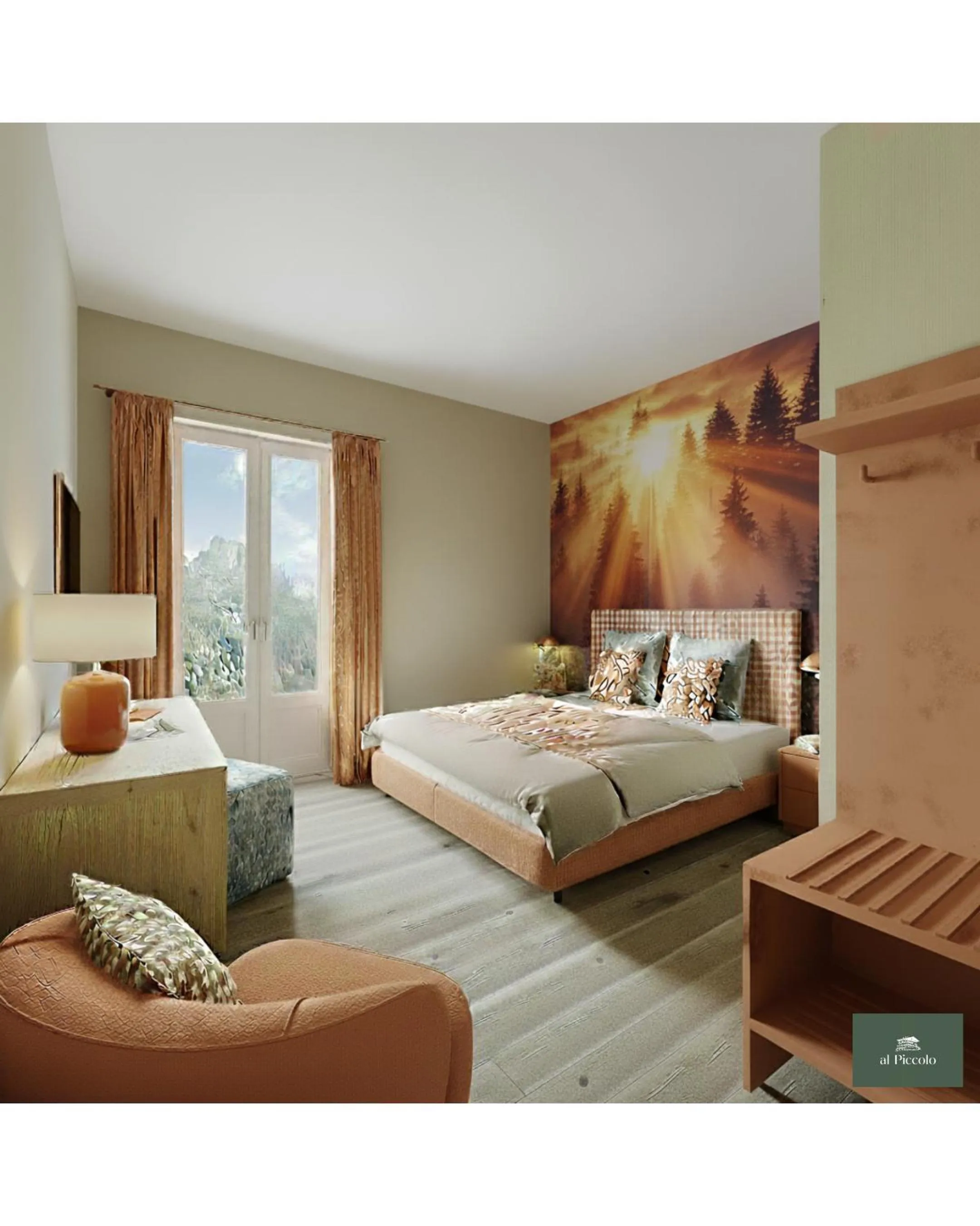 Bed in Al Piccolo Hotel