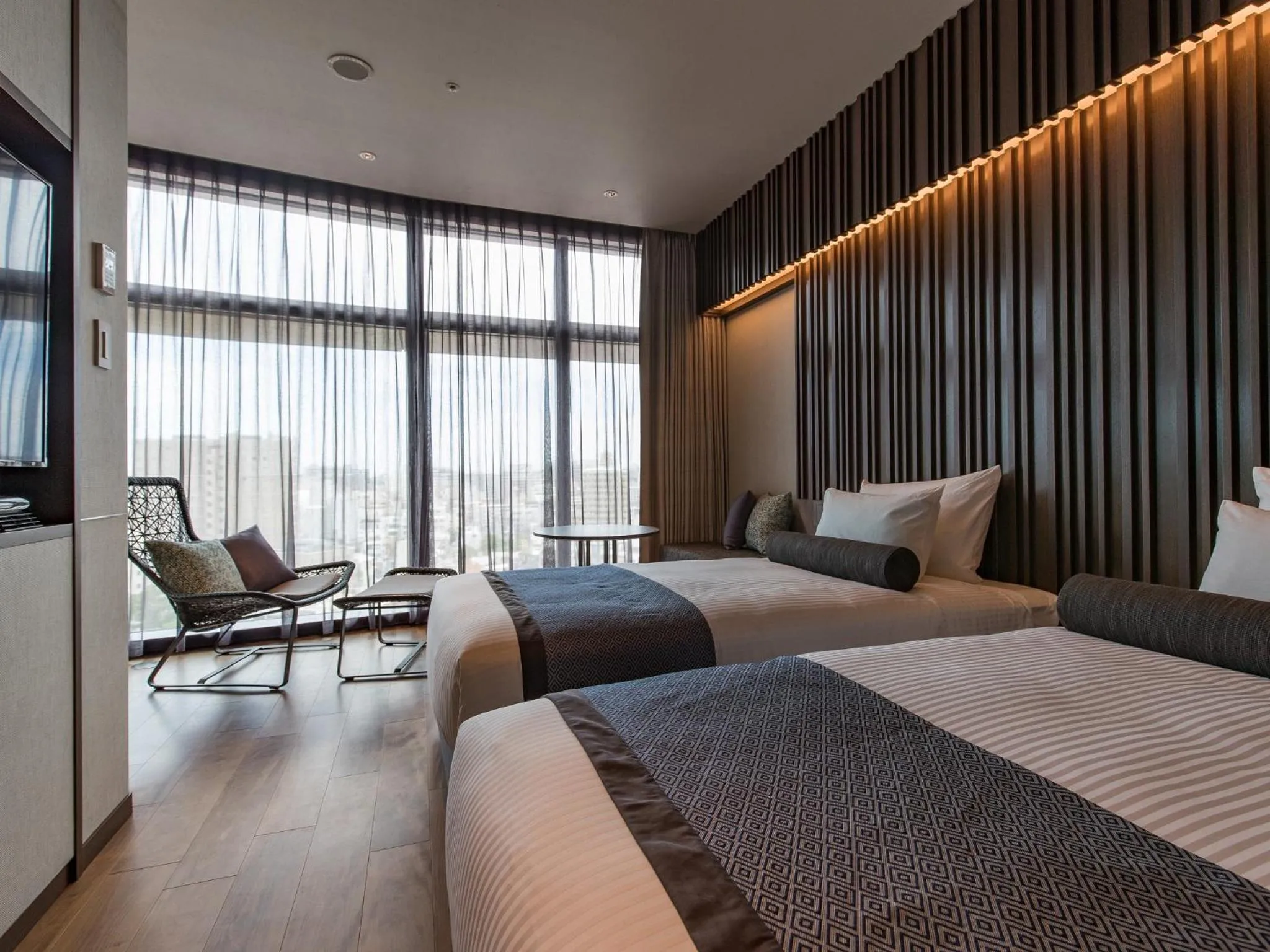 Photo of the whole room, Bed in JR Kyushu Hotel Blossom Naha