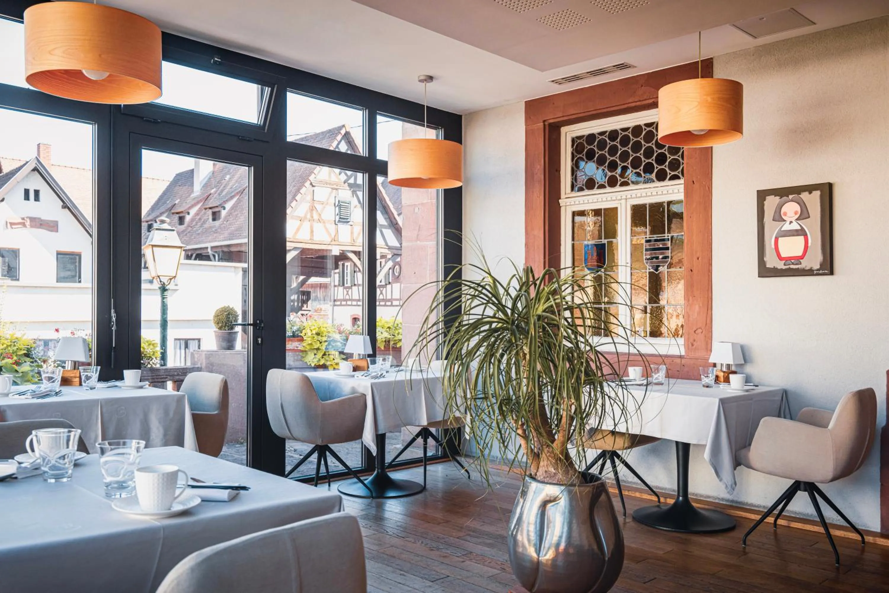 Breakfast in L'auberge Du Cheval Blanc et Spa