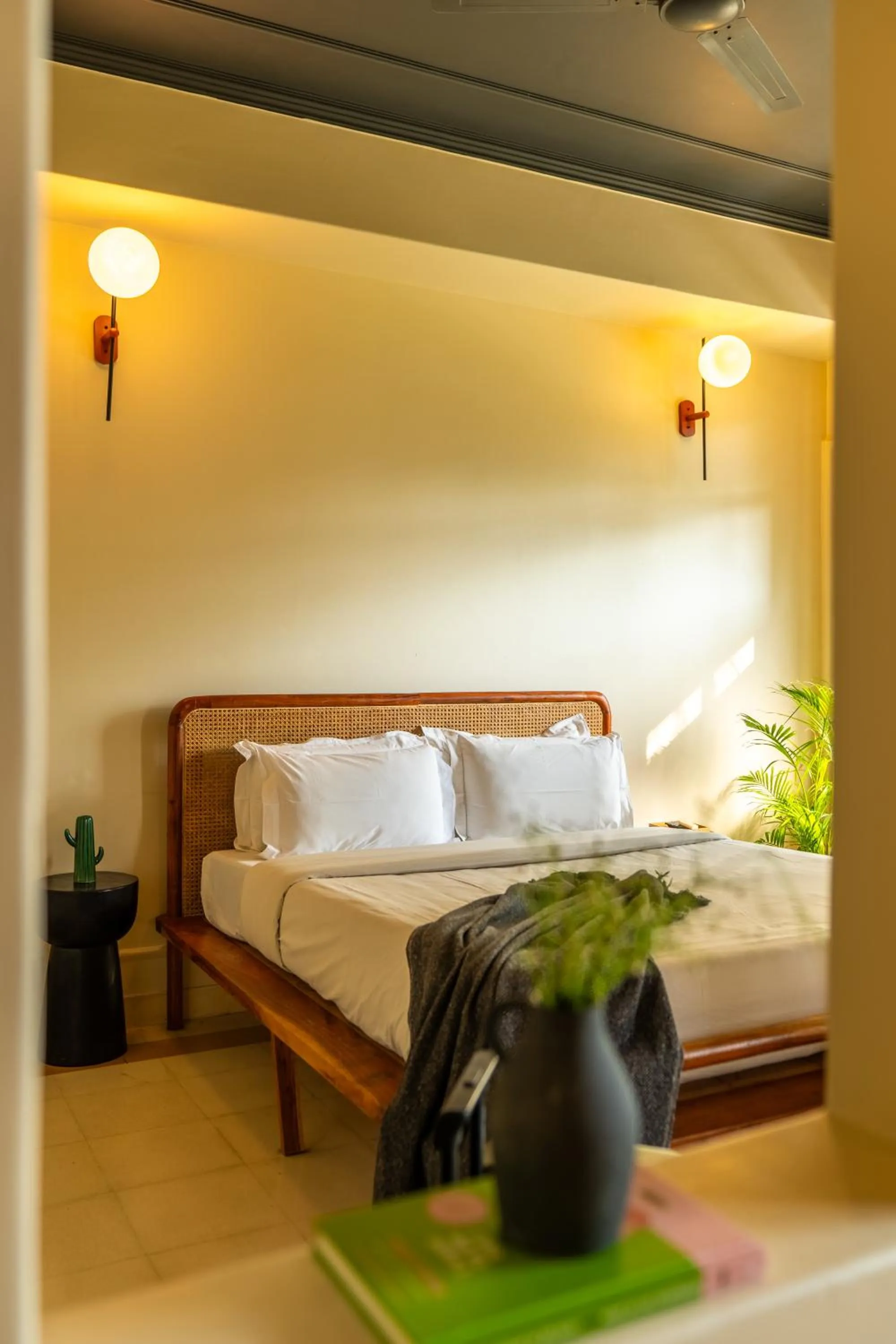 Bedroom, Bed in Minimalist One Hauz Khas Village