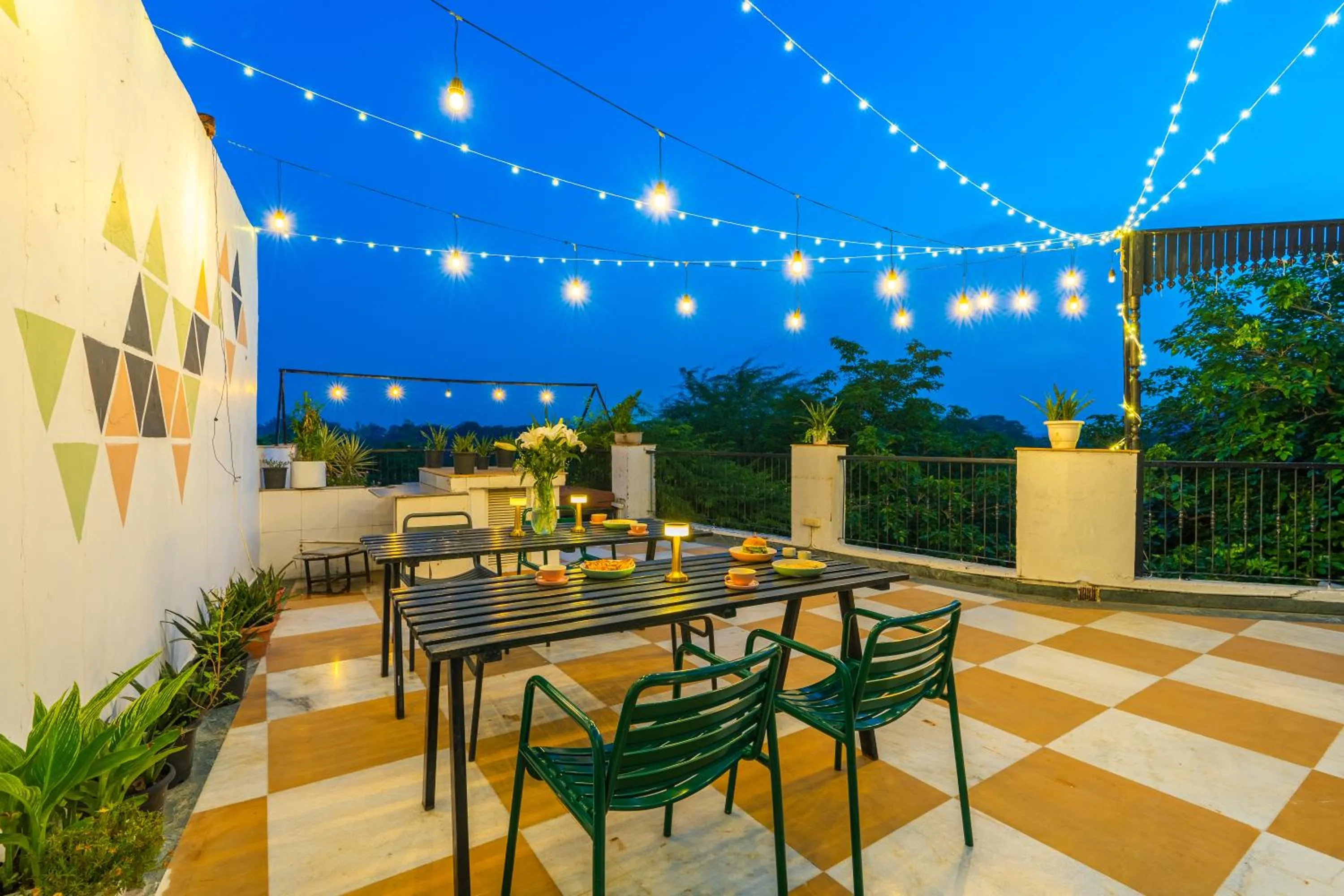 Balcony/Terrace in Minimalist One Hauz Khas Village