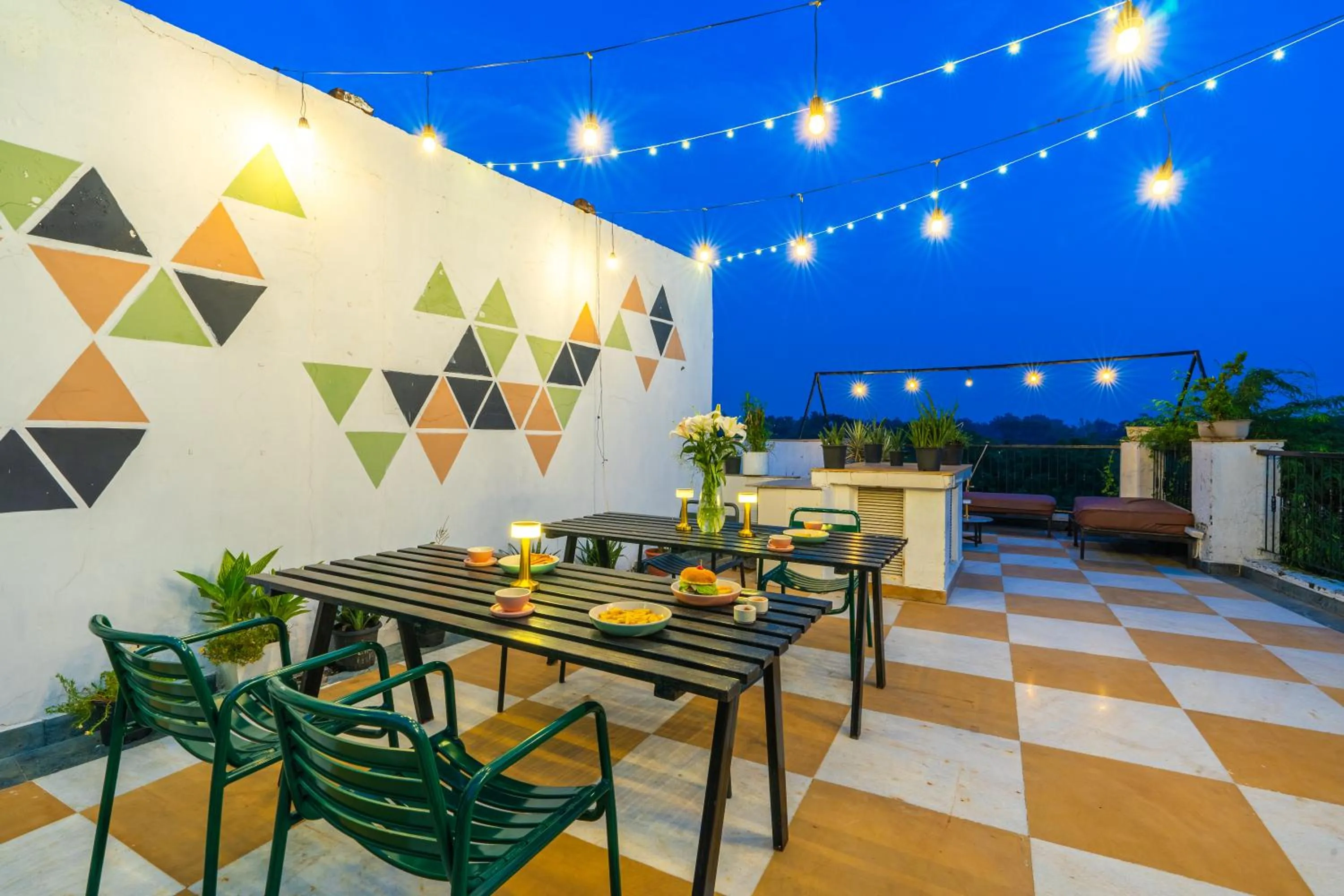 Balcony/Terrace in Minimalist One Hauz Khas Village