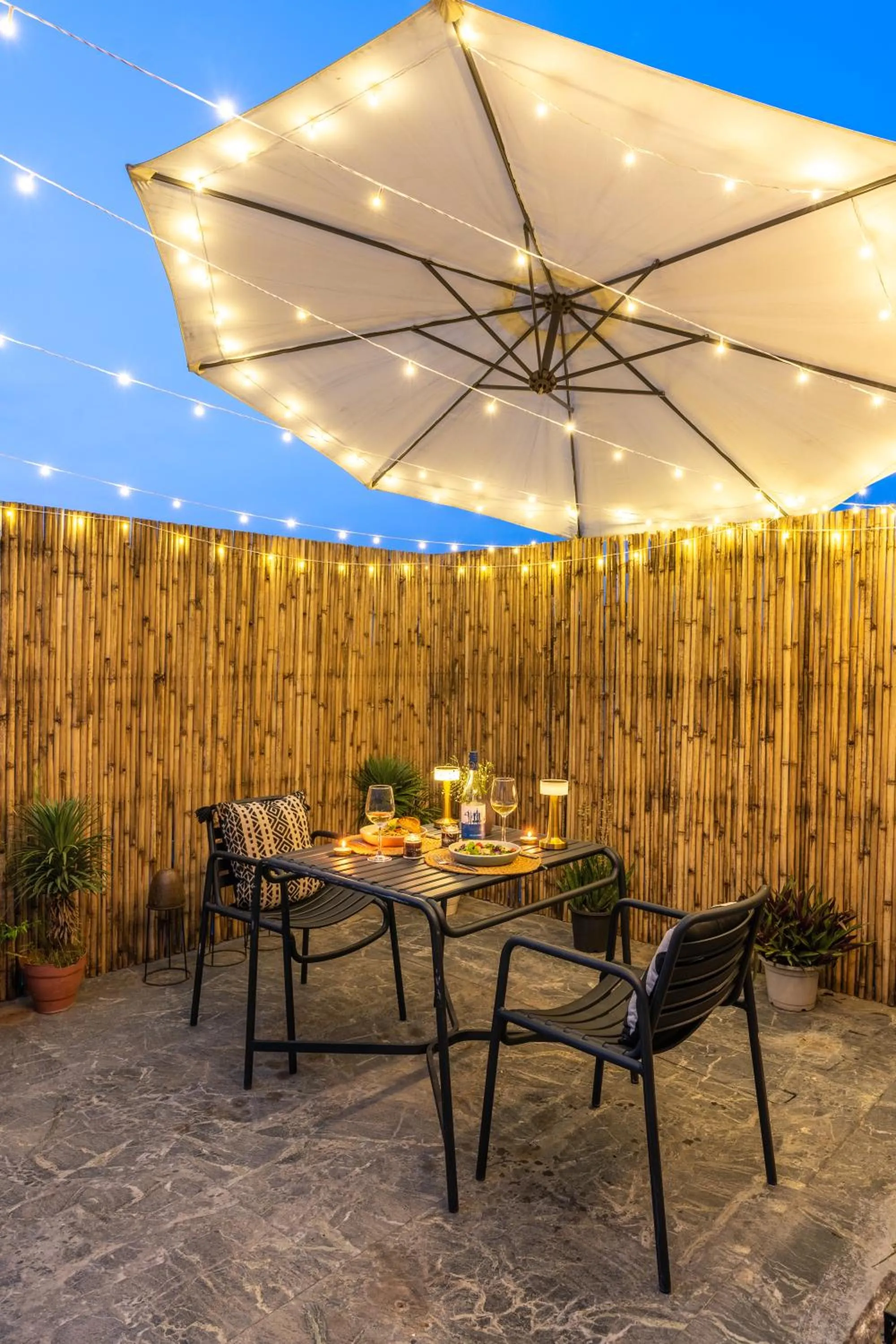 Patio in Minimalist One Hauz Khas Village