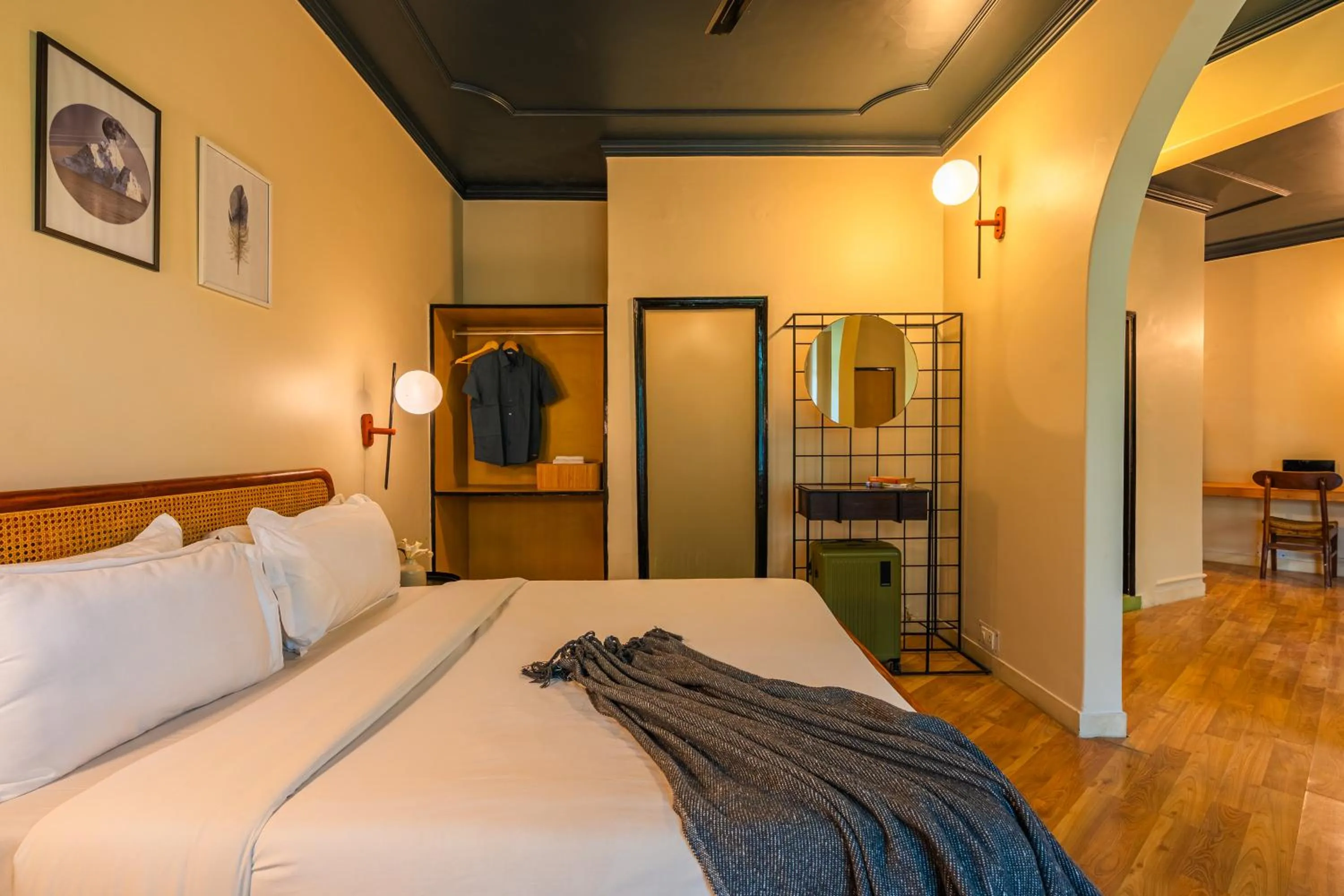 Bedroom, Bed in Minimalist One Hauz Khas Village