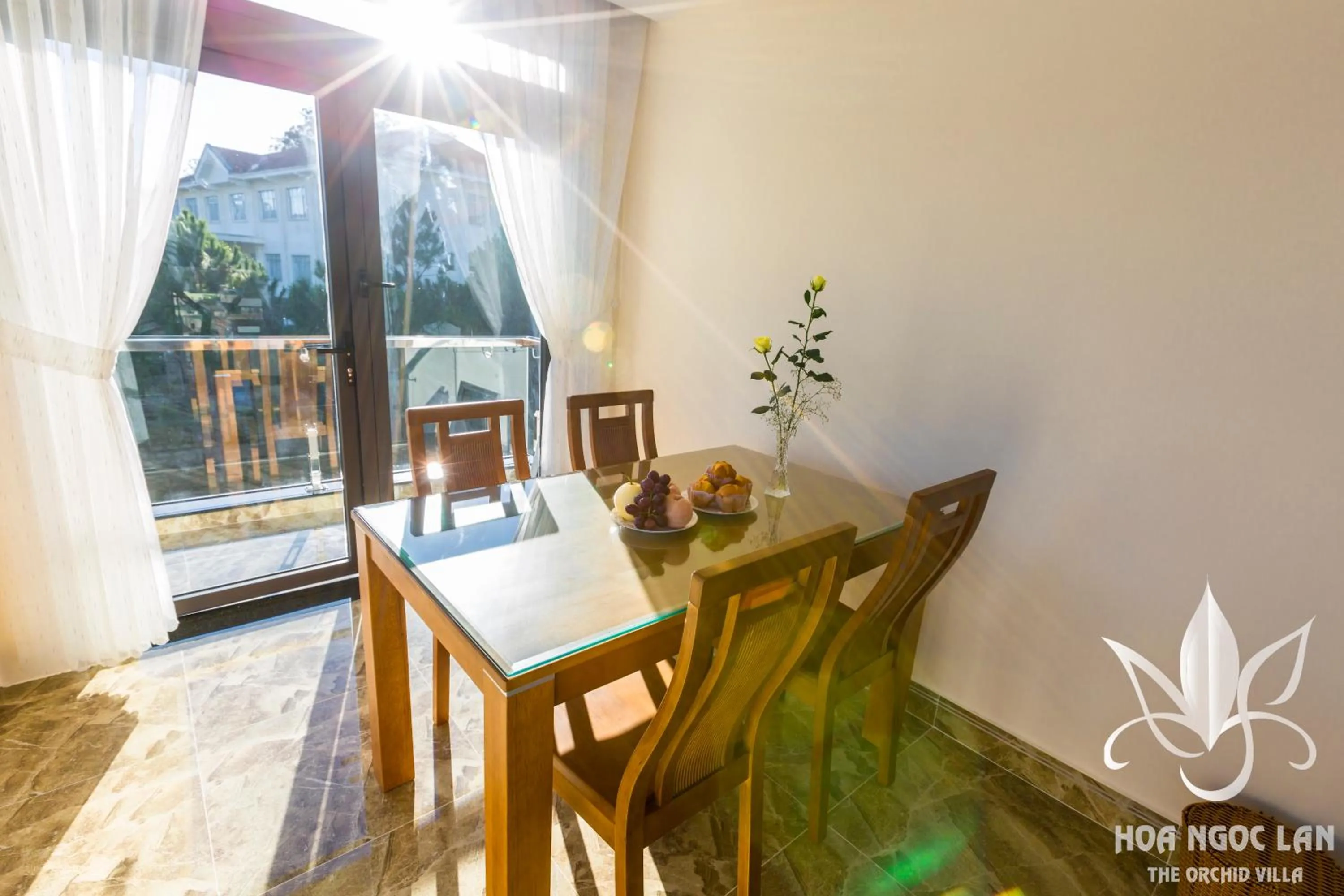 Dining area in Hoa Ngoc Lan - The Orchid Villa Dalat
