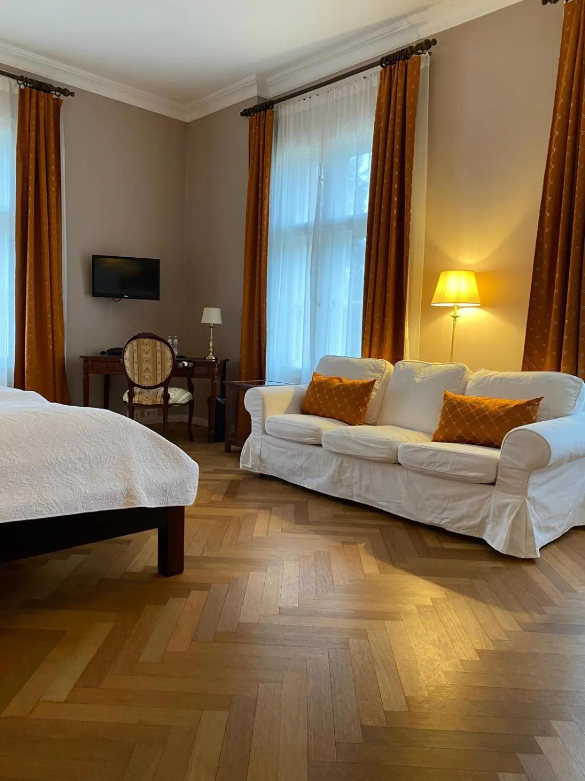 Bed in Schlosshotel Ziethen