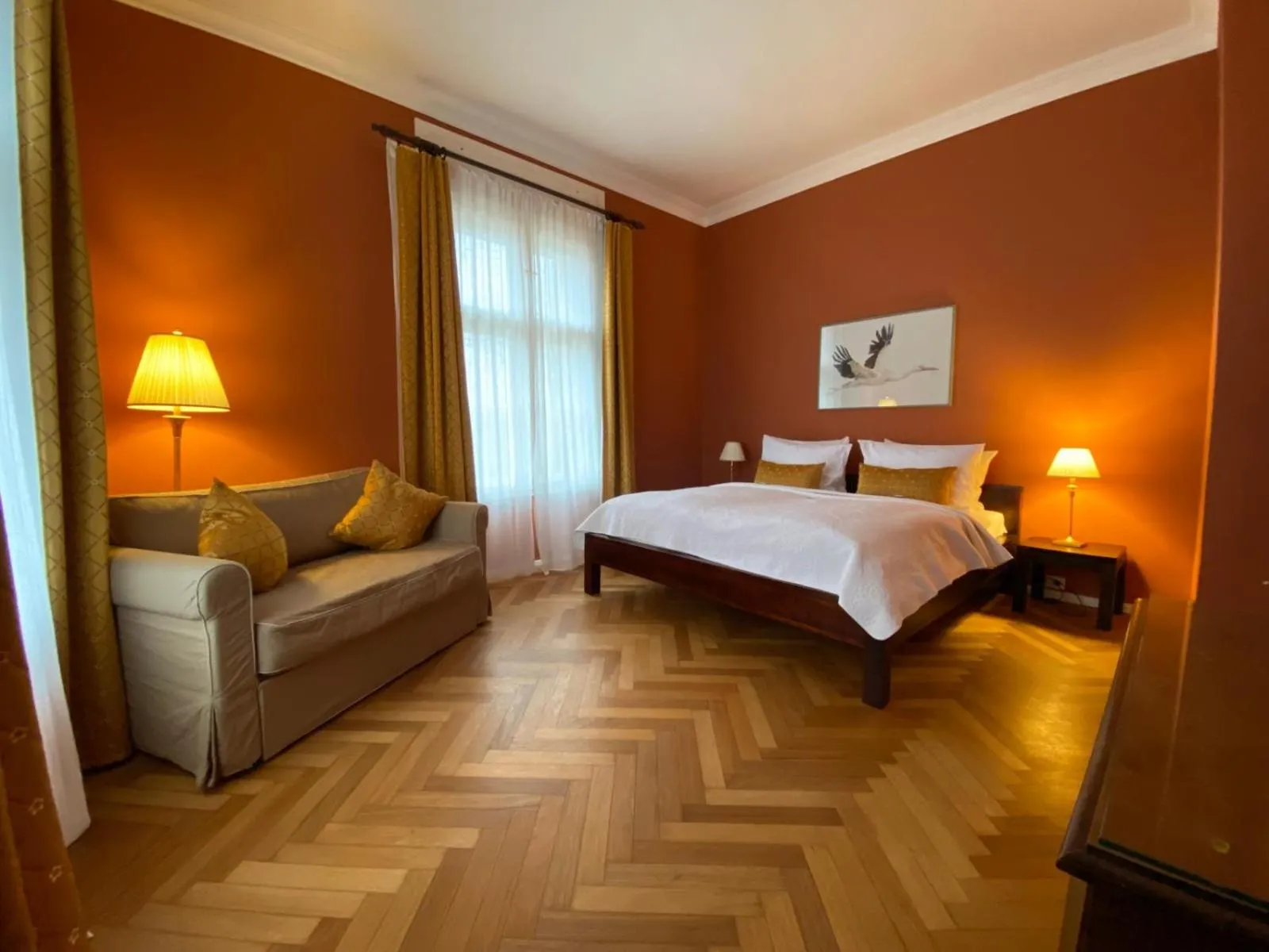 Bed in Schlosshotel Ziethen