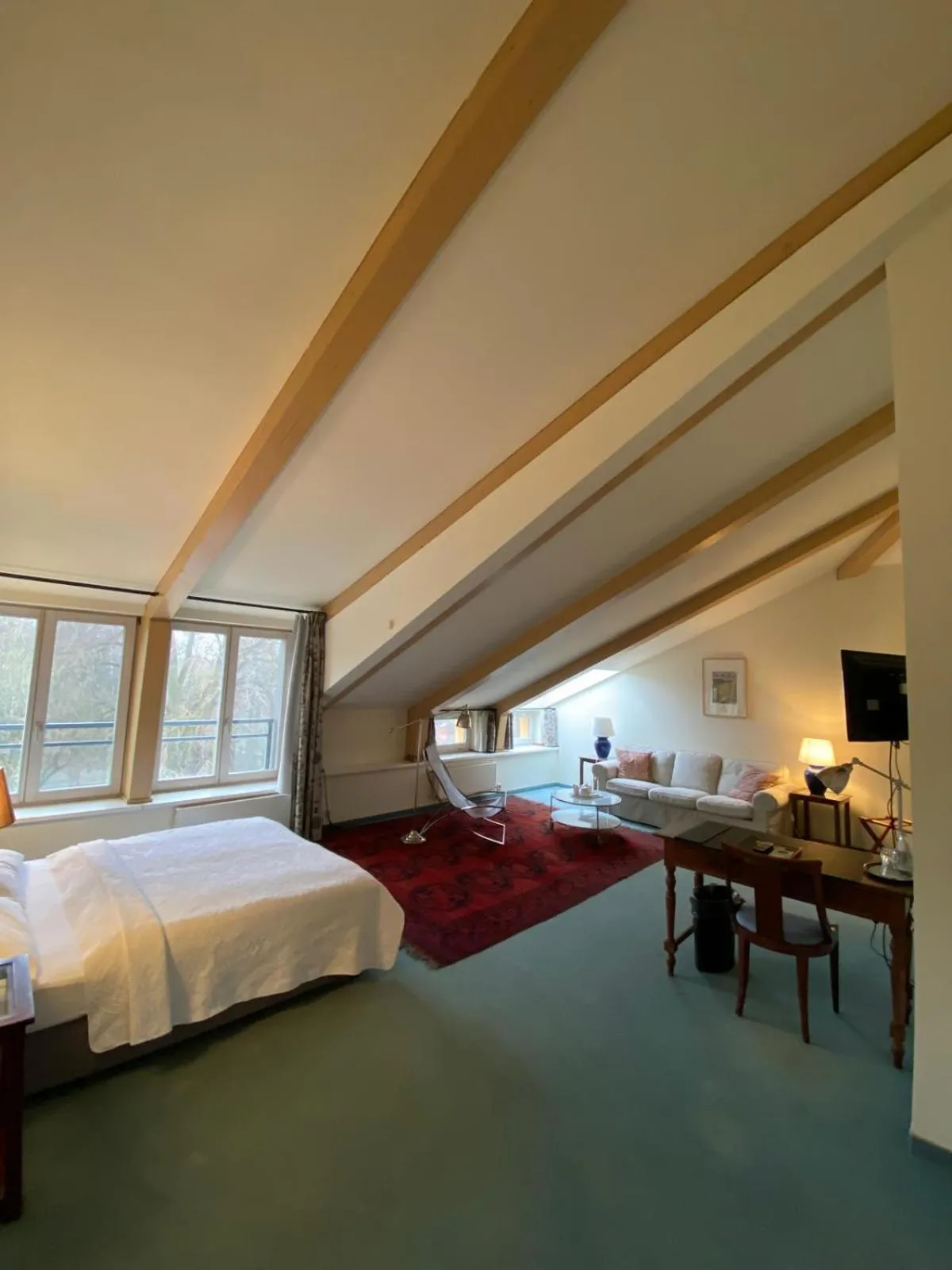 Bed in Schlosshotel Ziethen