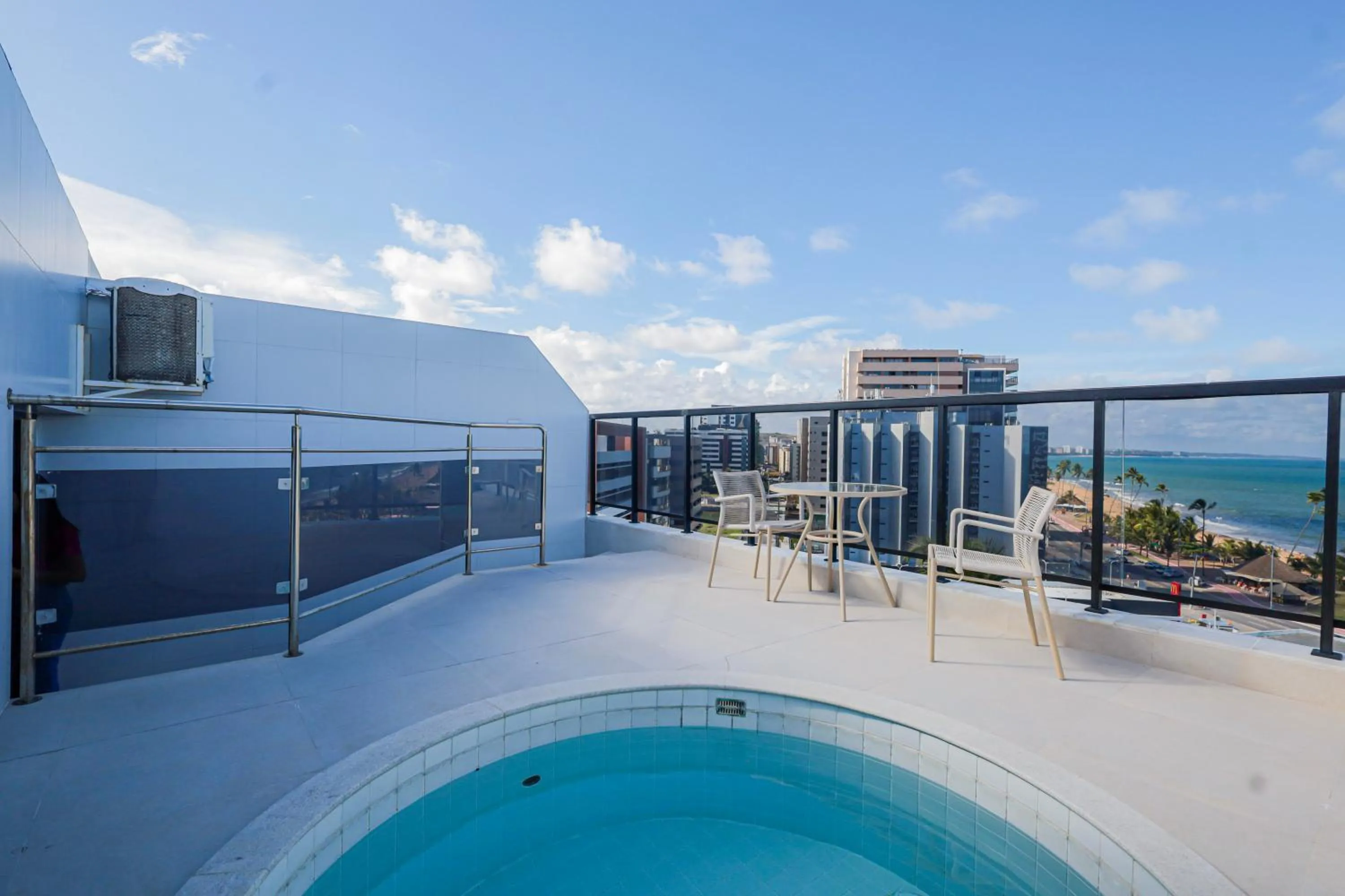 Pool view in Maceió Atlantic Suites