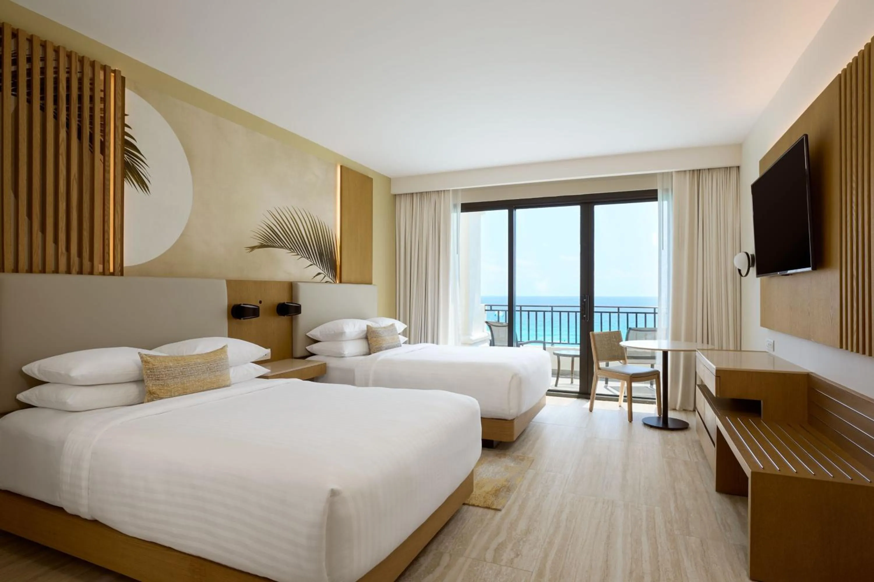Photo of the whole room, Bed in Marriott Cancun, An All-Inclusive Resort