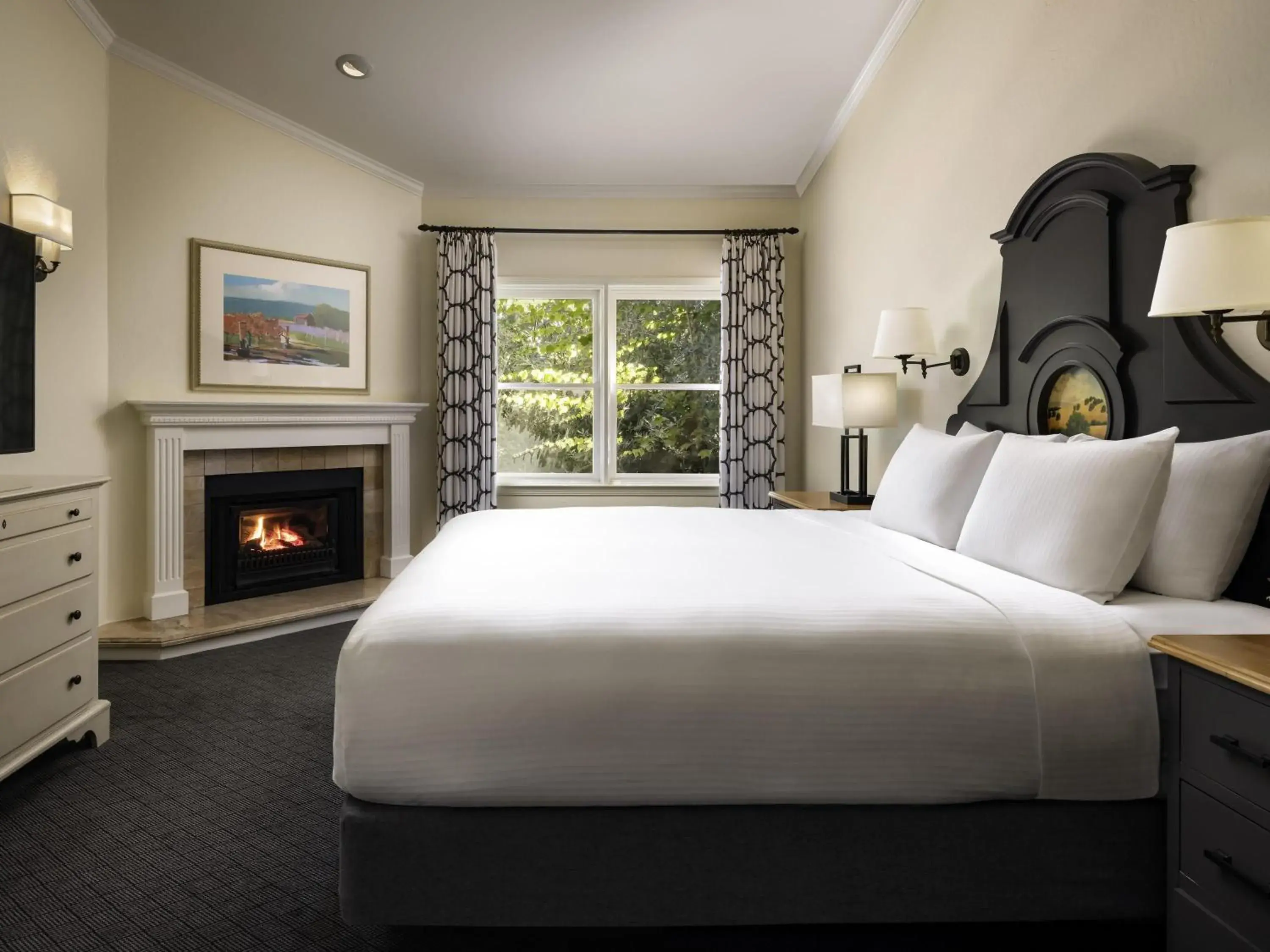 Jack London One-Bedroom King Suite with Sofa Bed, Fireplace, Balcony, Jacuzzi and Garden View in Fairmont Sonoma Mission Inn & Spa Jack London One-Bedroom King Suite with Sofa Bed, Fireplace, Balcony, Jacuzzi and Garden View in Fairmont Sonoma Mission Inn & Spa