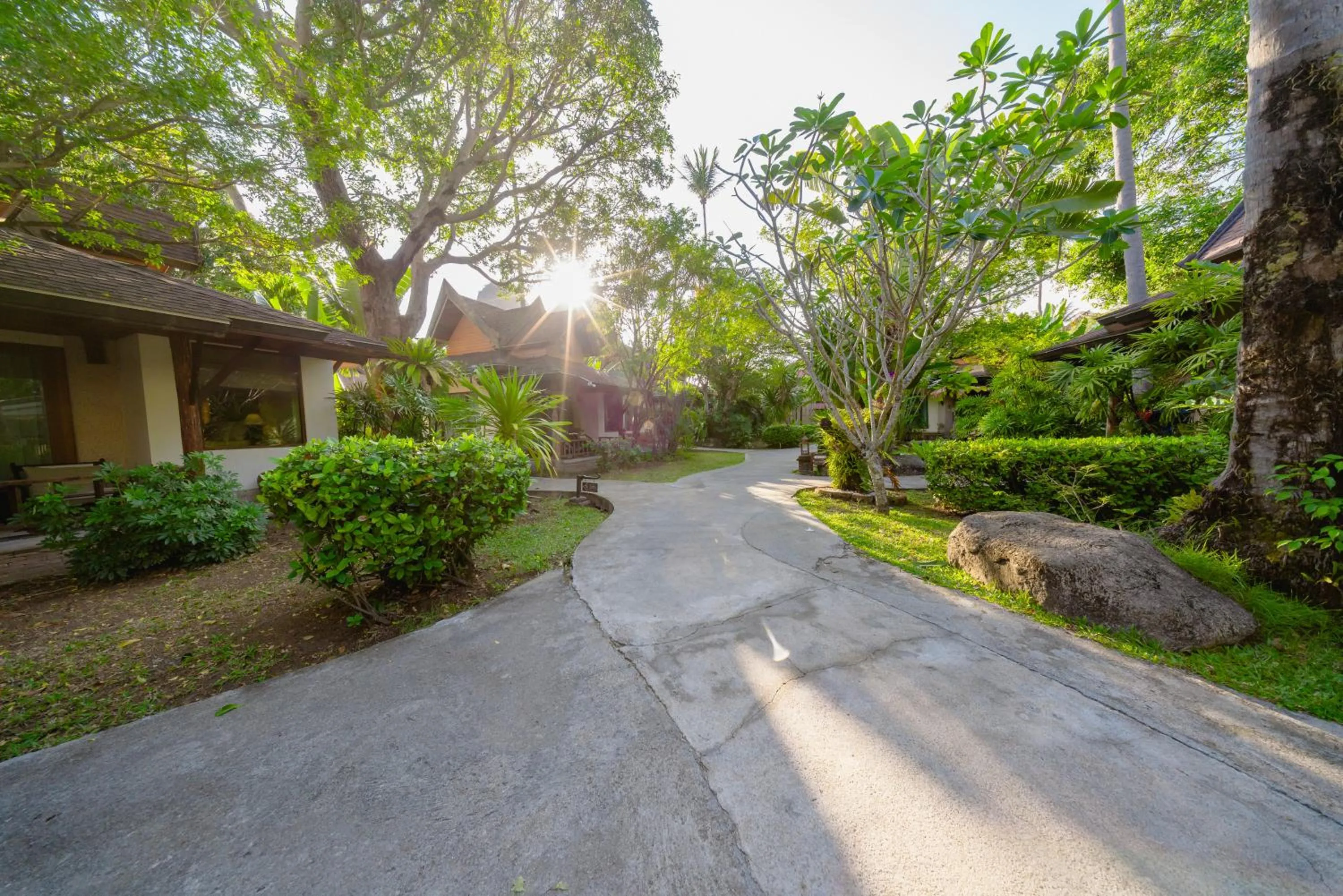 Garden view in Sand Sea Resort Railay Beach