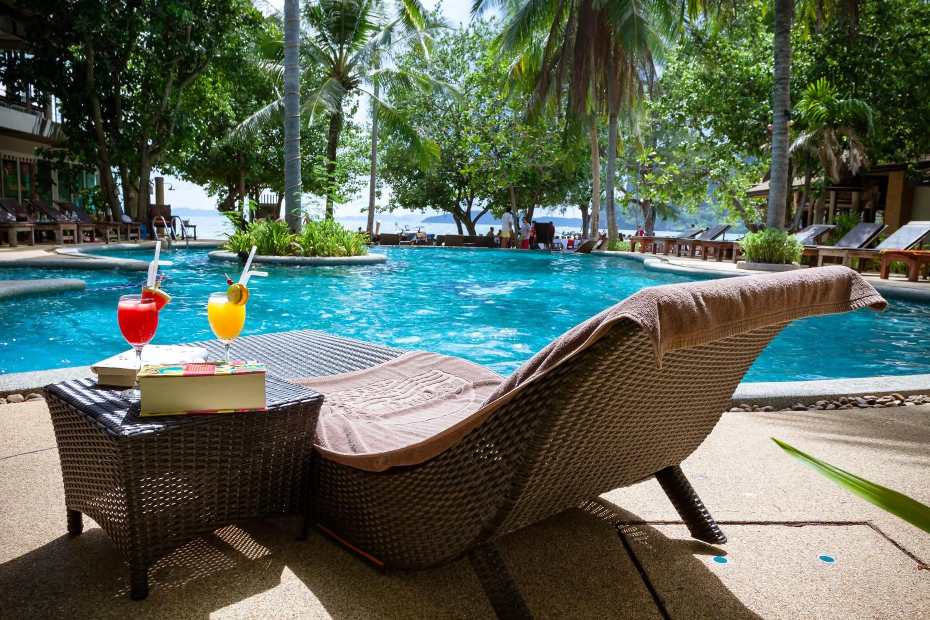 Pool view in Sand Sea Resort Railay Beach