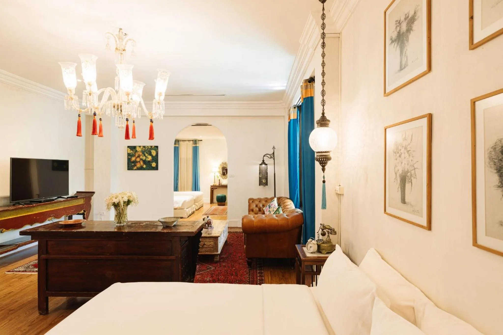 Communal lounge/ TV room, Bed in At Niman conceptual Home chiangmai