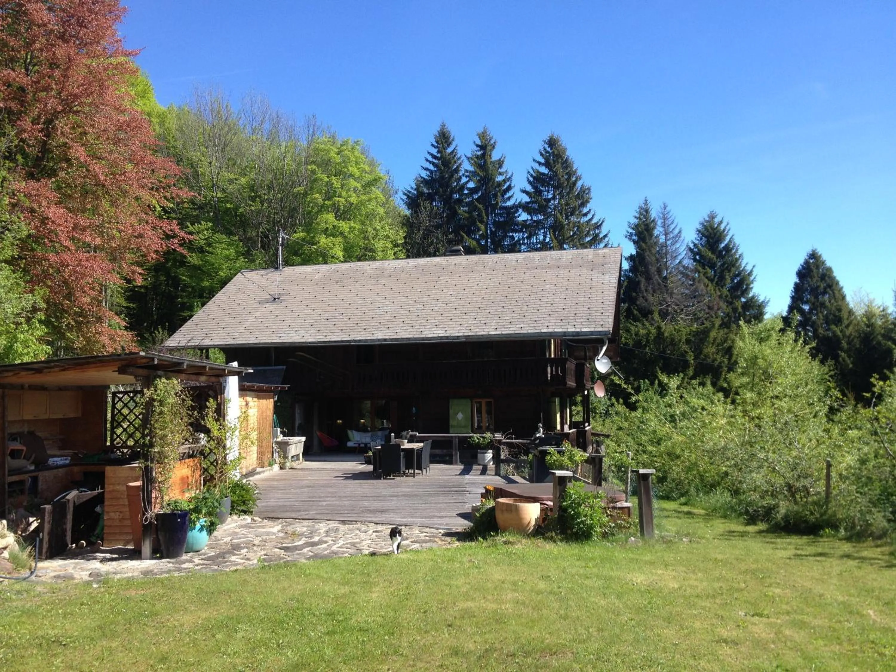 BBQ facilities in Chalet Ingas