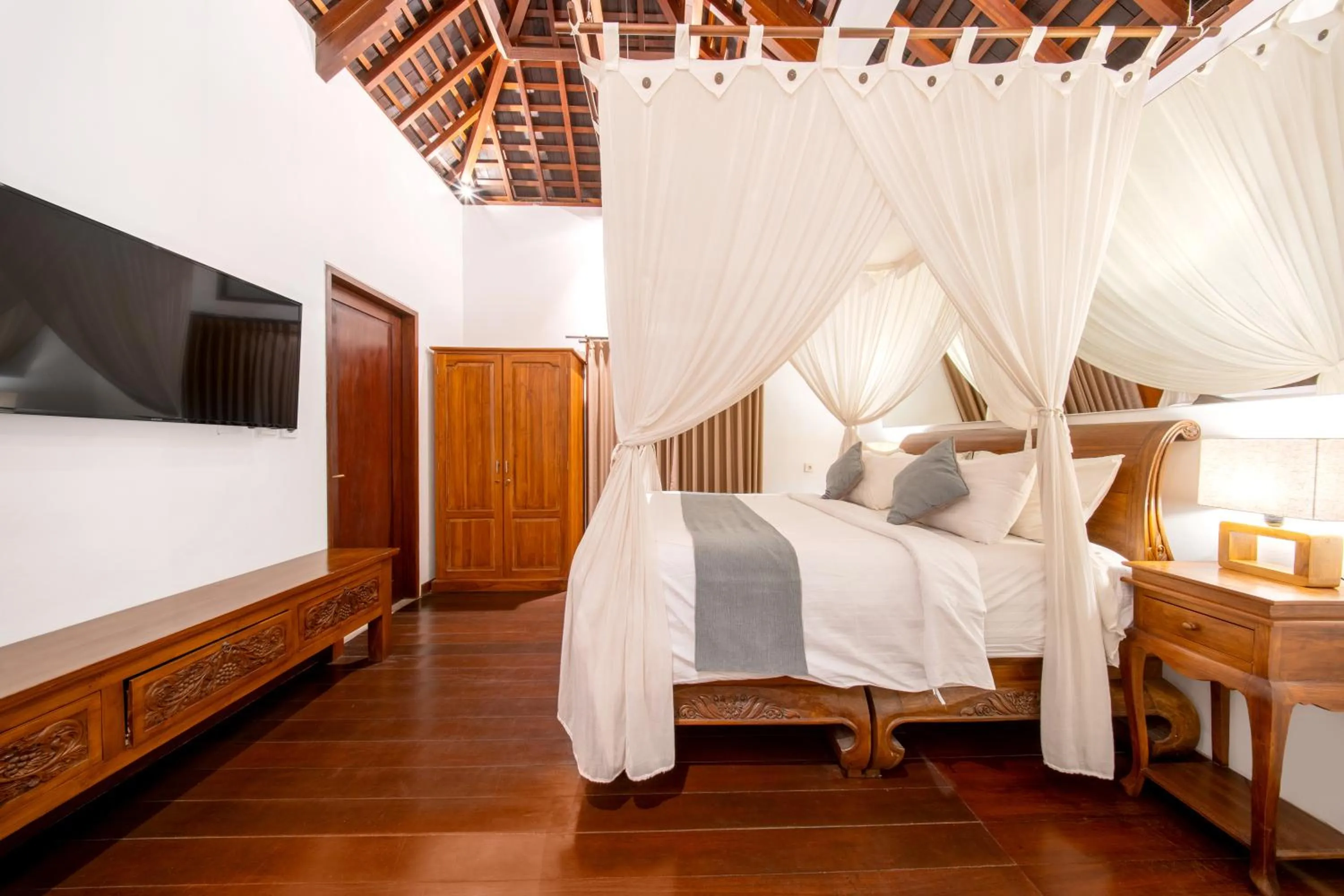 Bedroom, Bed in djabu Canggu Beach Villa