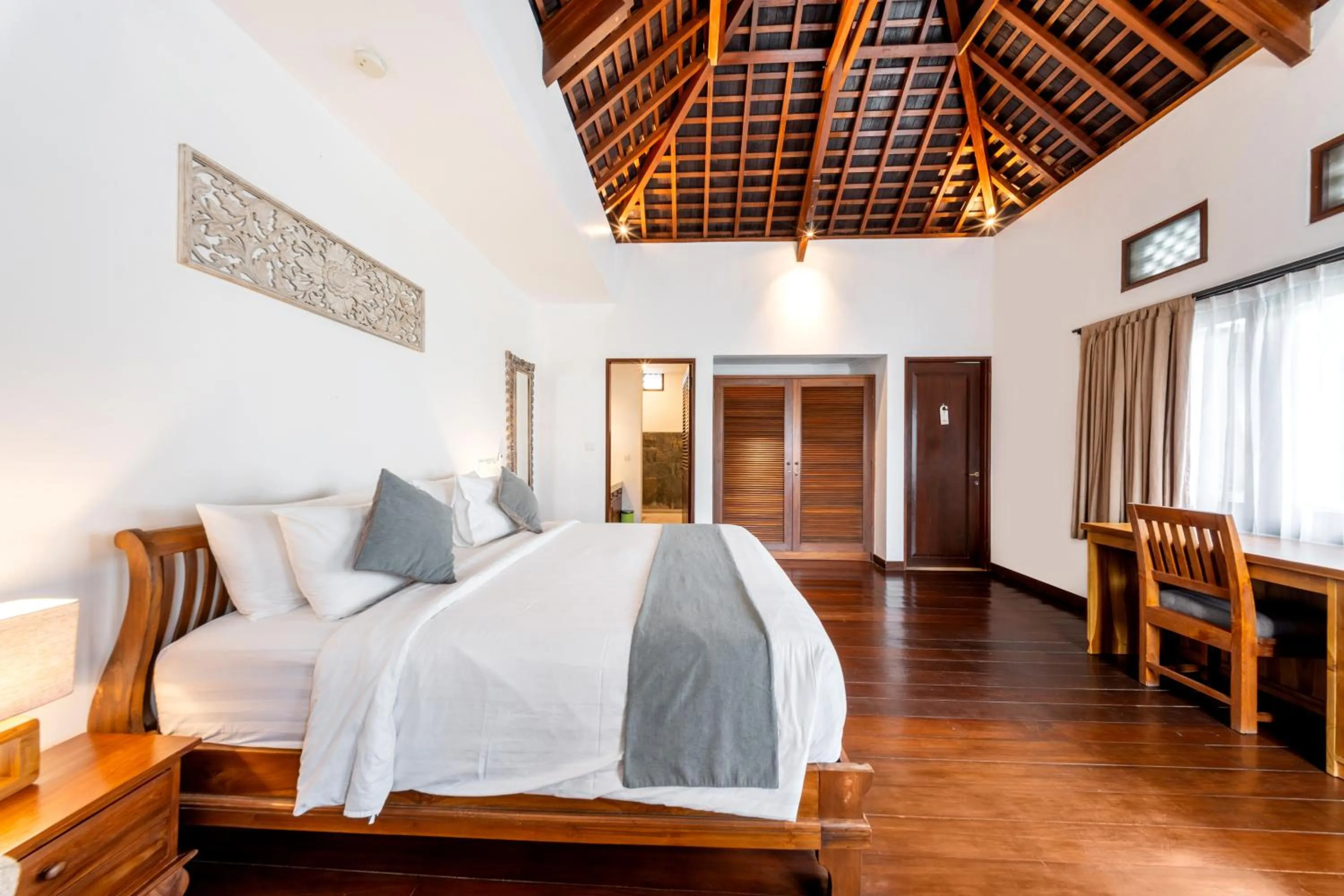 Bedroom, Bed in djabu Canggu Beach Villa