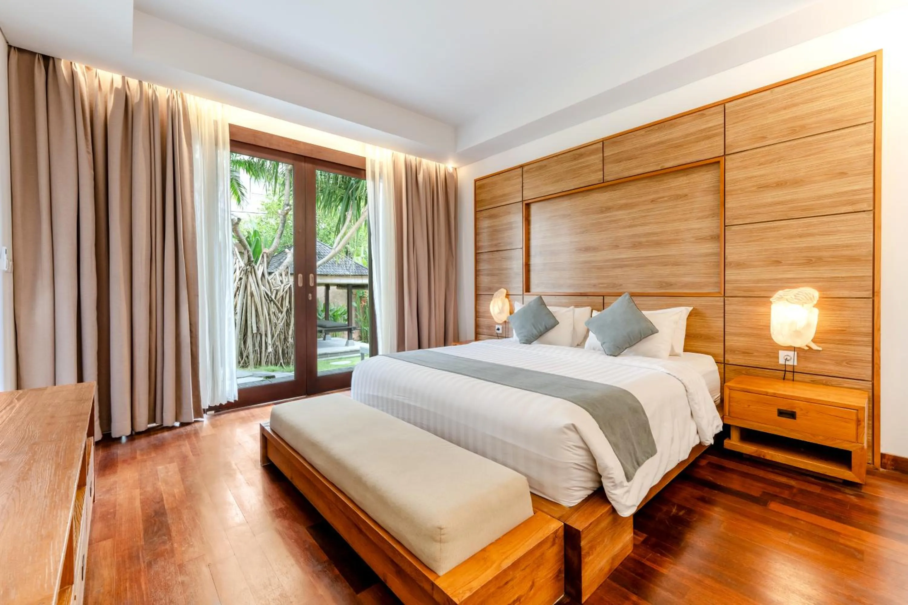 Bedroom, Bed in djabu Canggu Beach Villa