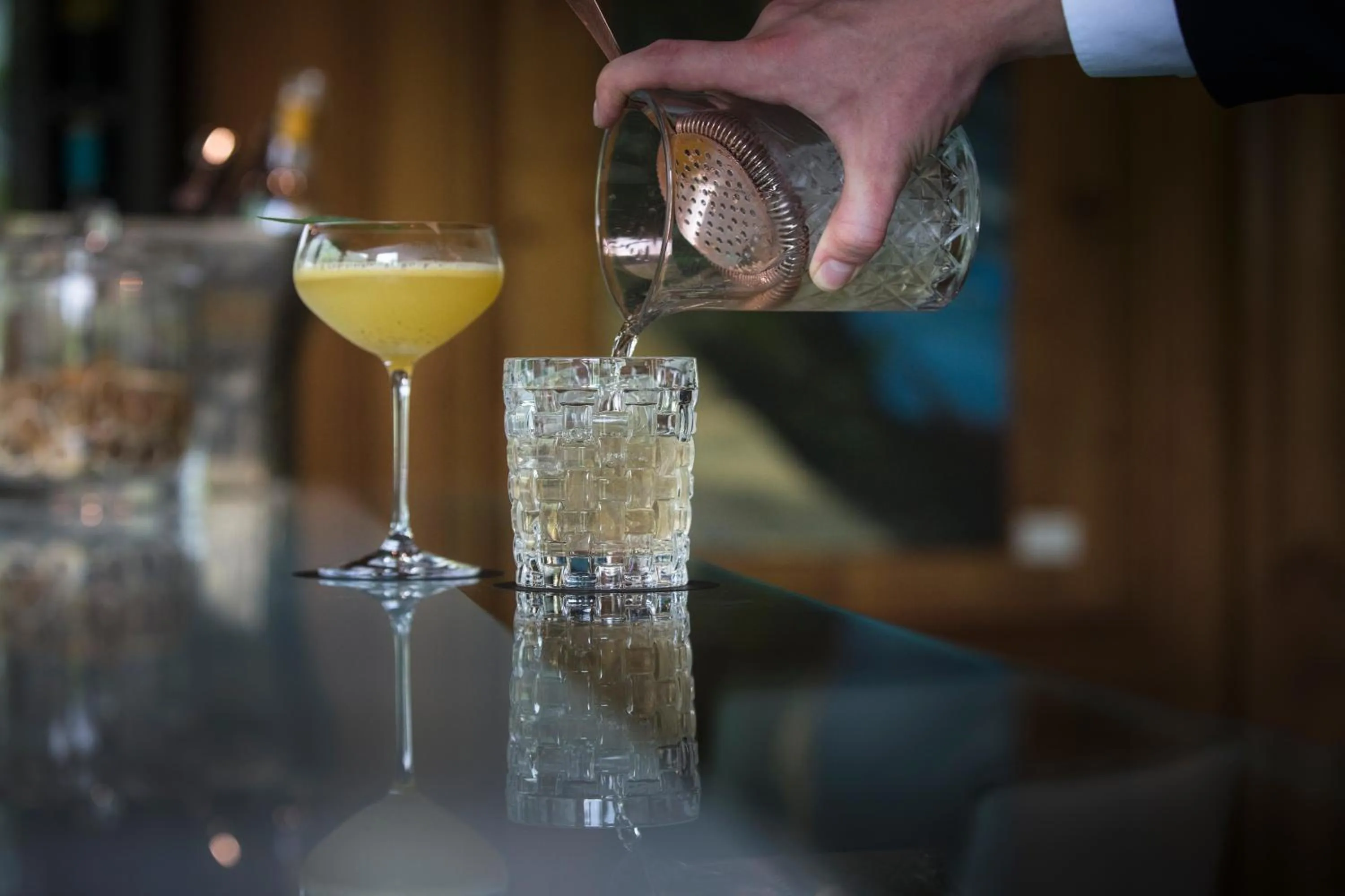 Lounge or bar in Le Hameau Albert 1er - Relais & Châteaux