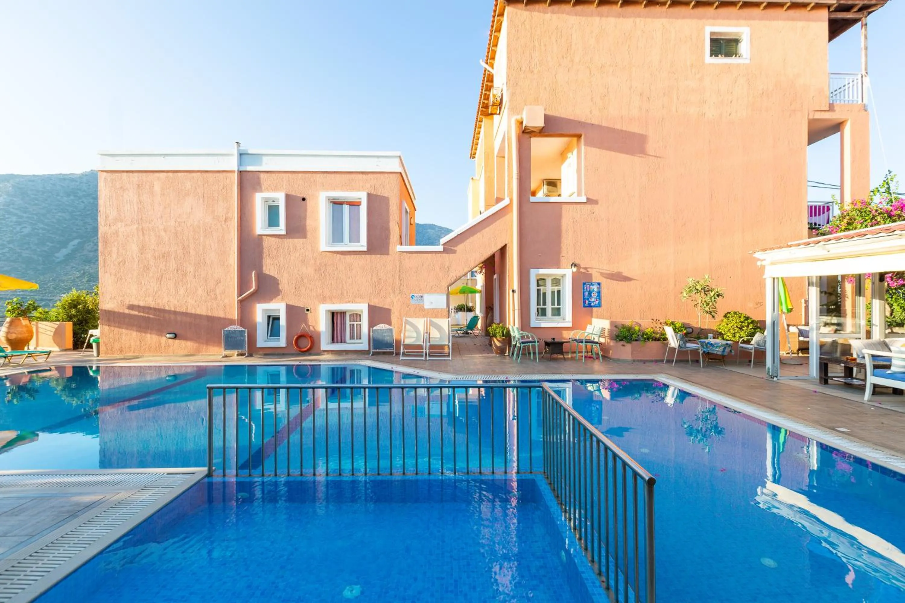 Pool view in Ormos Atalia